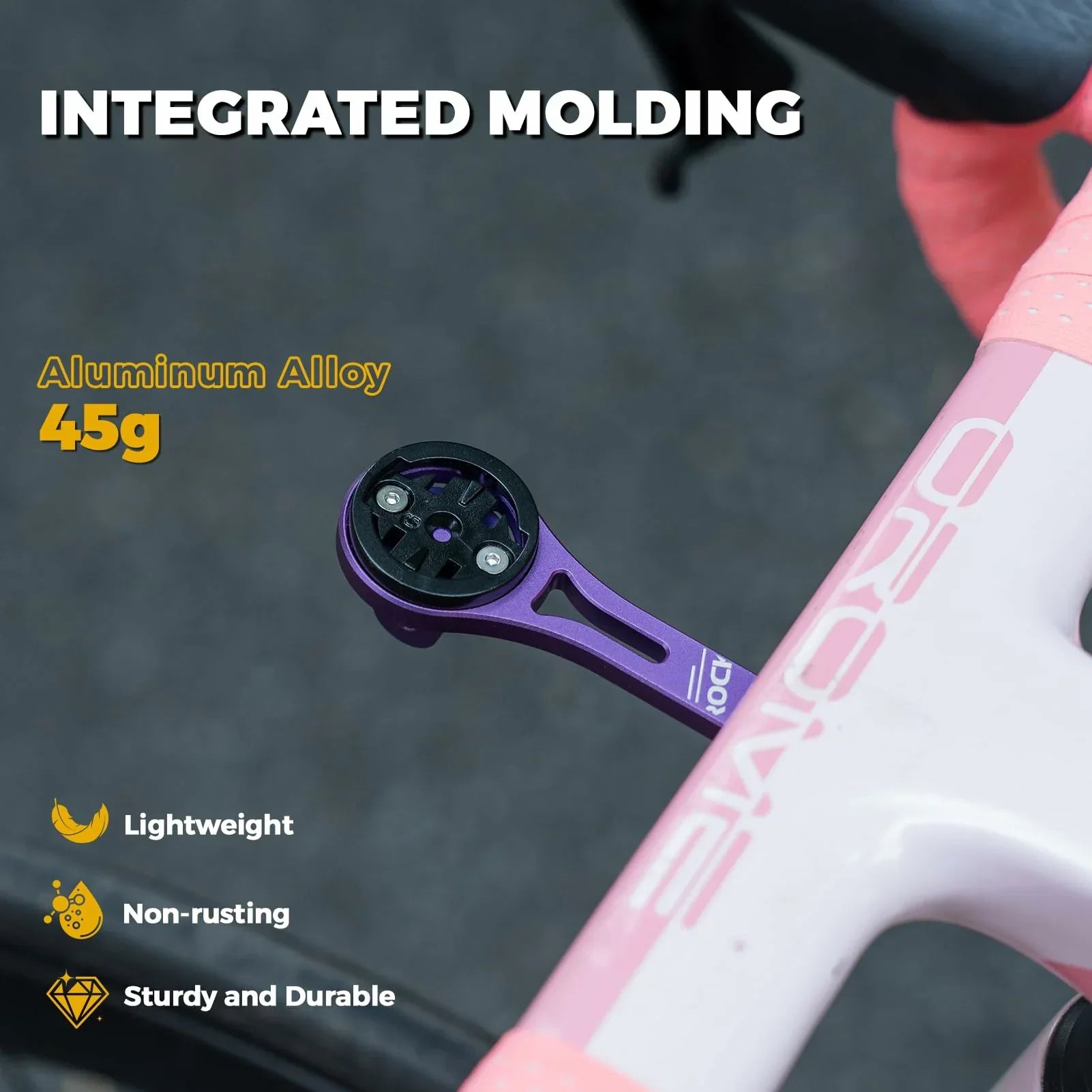 Bike Aluminum Computer Mount  compatible with Garmin, Wahoo, Bryton, and GoPro