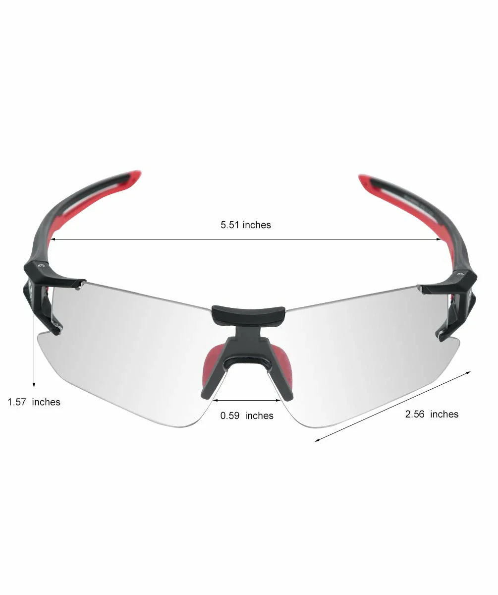 Adaptive Cycling Goggles with Complete UV Protection