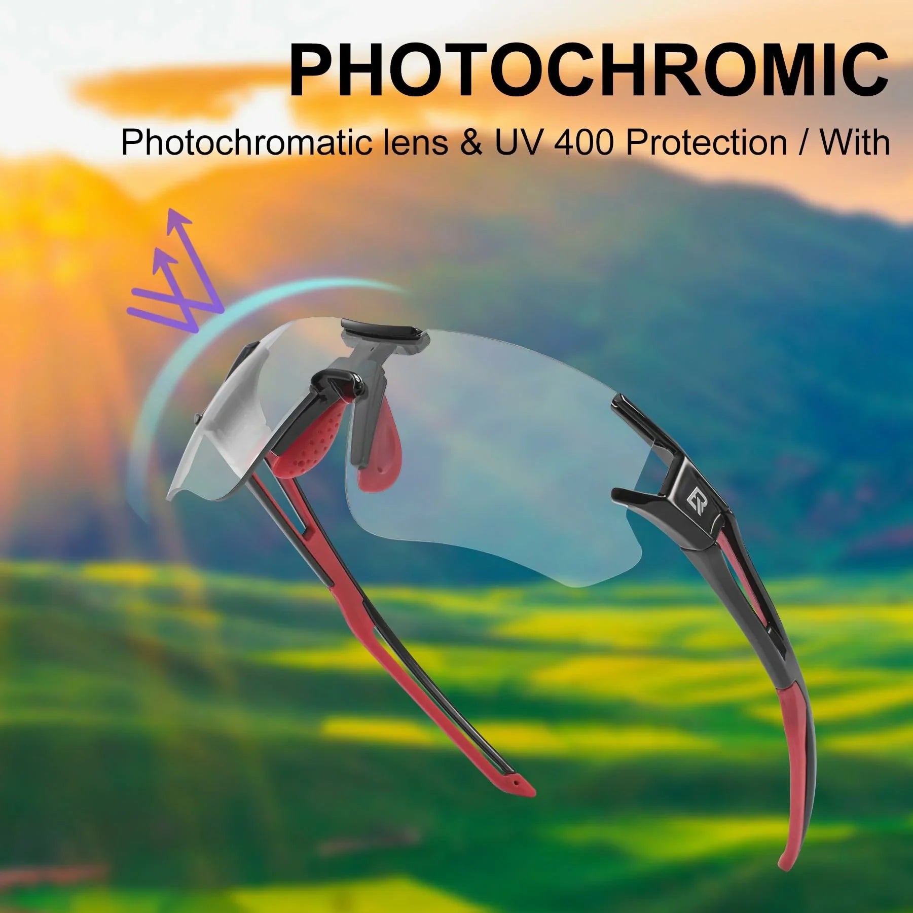 Adaptive Cycling Goggles with Complete UV Protection