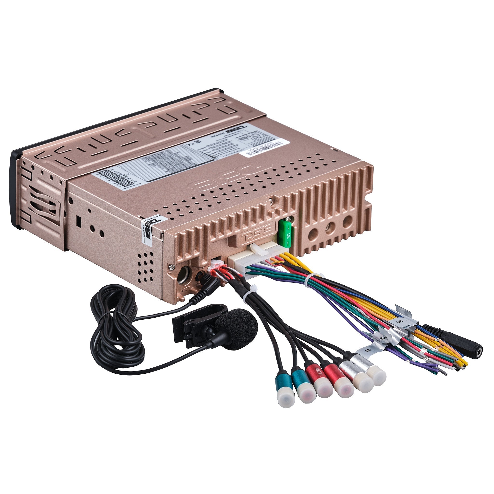 High Power 240 Watts RMS (4 x 60) Digital Media Receiver | Single Din | DSP | APP | Bluetooth Audio and Calling Head Unit | Aux Input | USB | Mechless | AM/FM Radio Receiver | 3V + 3.5V Subwoofer