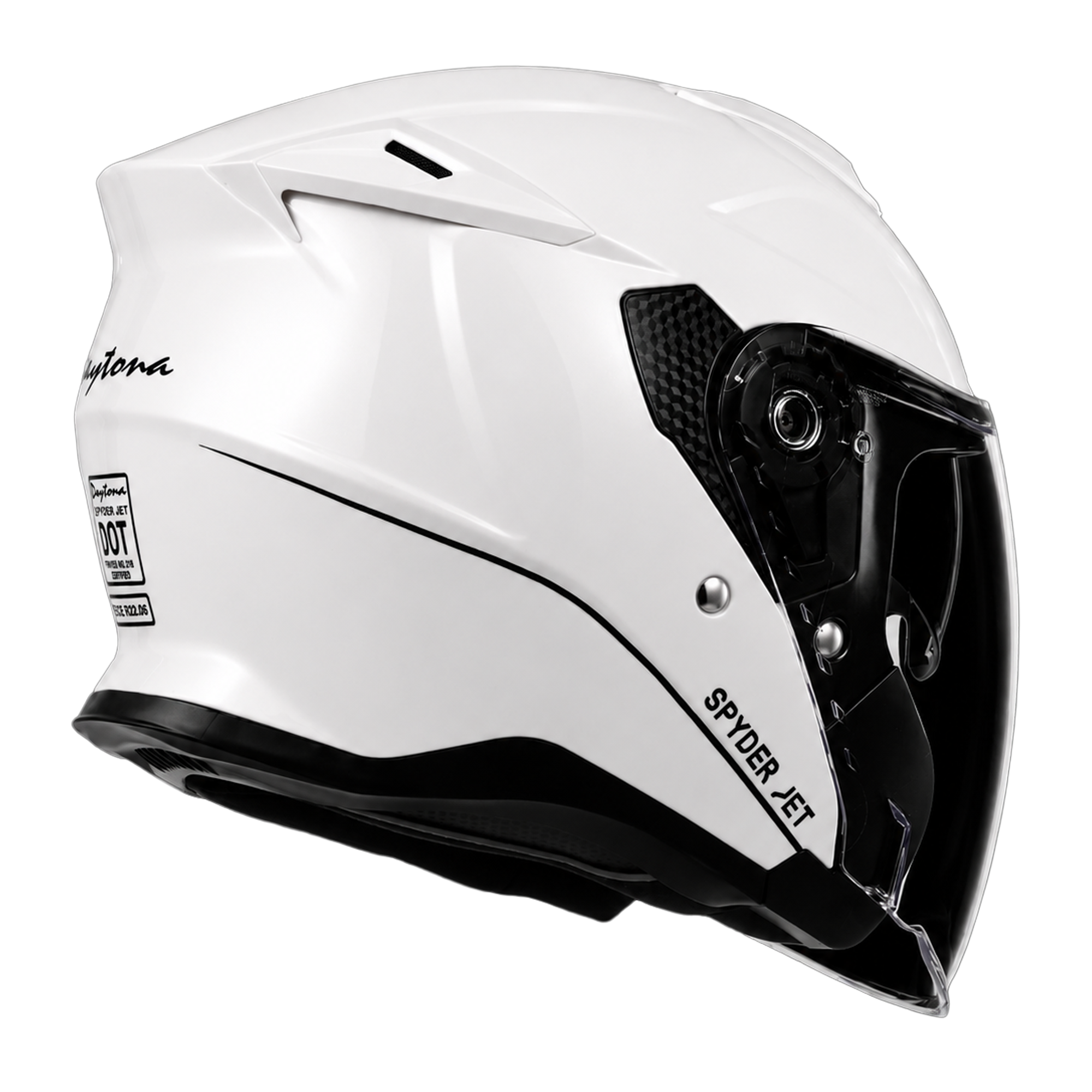 D.O.T. & ECE Daytona Spyder Jet- Hi-Gloss White