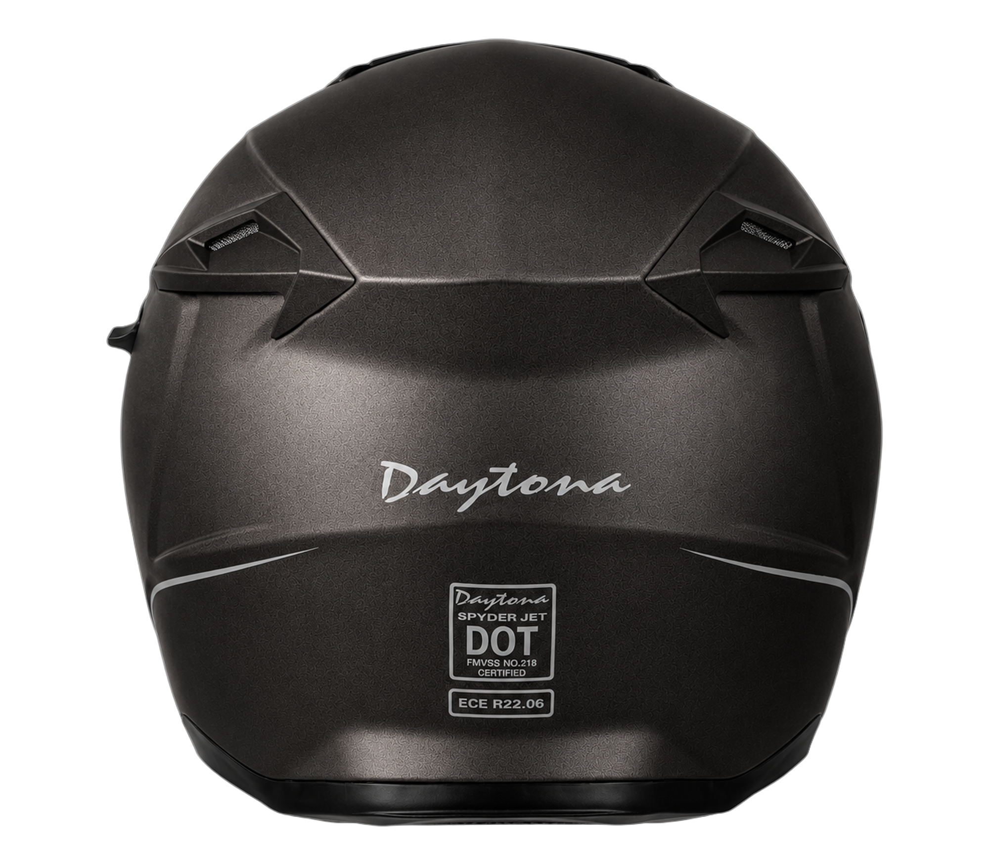 D.O.T. & ECE Daytona Spyder Jet- Gun Metal Grey Dull Metallic