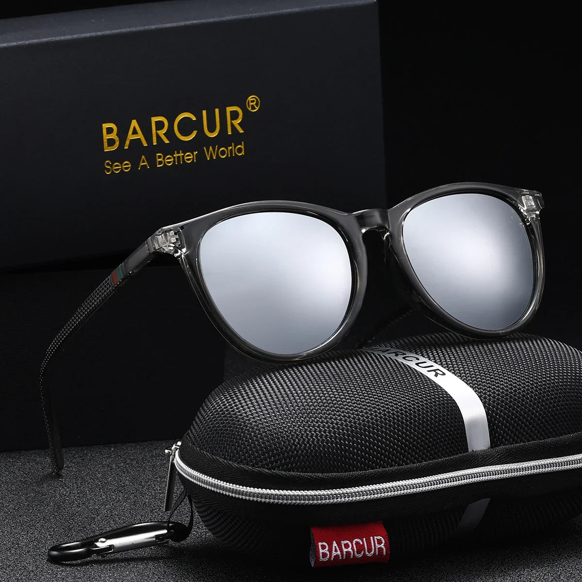 BARCUR Polarized Cat Eye Sunglasses for Women – Lightweight UV400 Sun Protection Eyewear with Fashion Polycarbonate Frame Mirror Lenses and Elegant Design – Stylish Summer Accessories for Shopping Travel & Outdoor