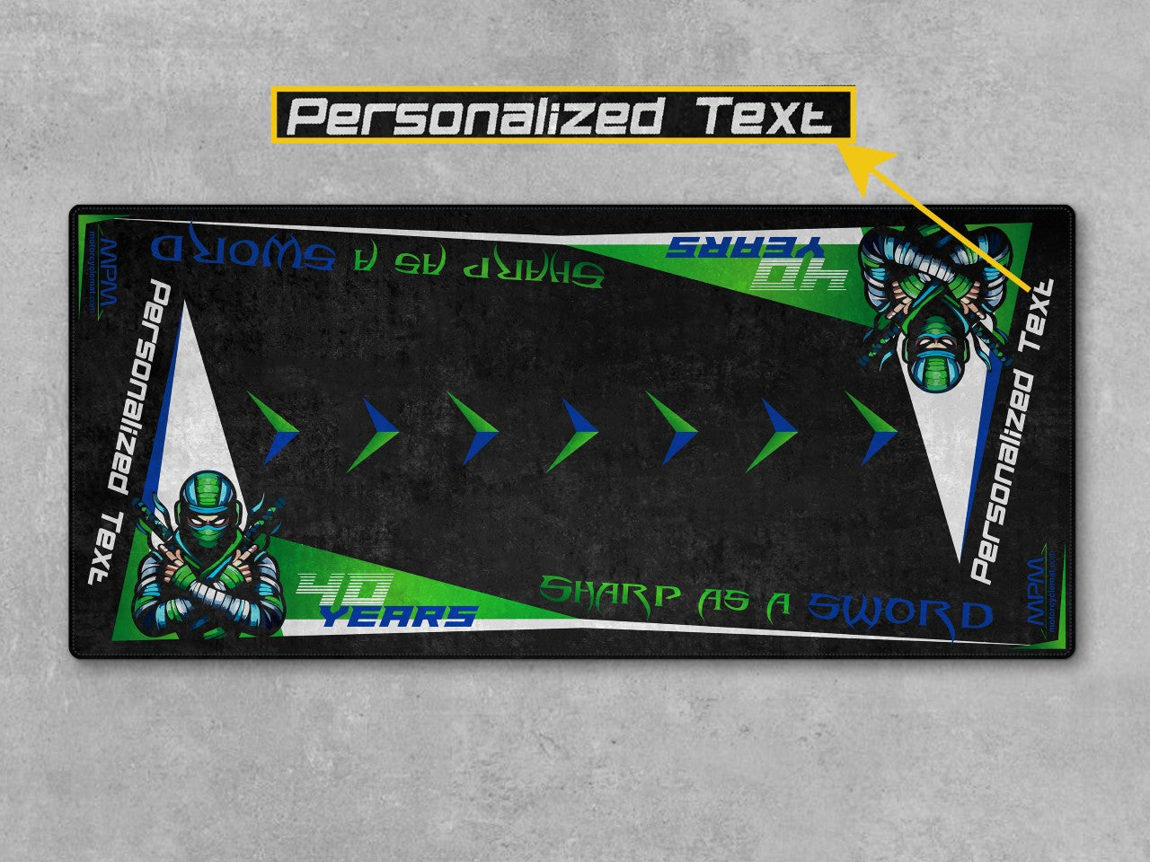 MPM Motorcycle Mat for Kawasaki Ninja - U201