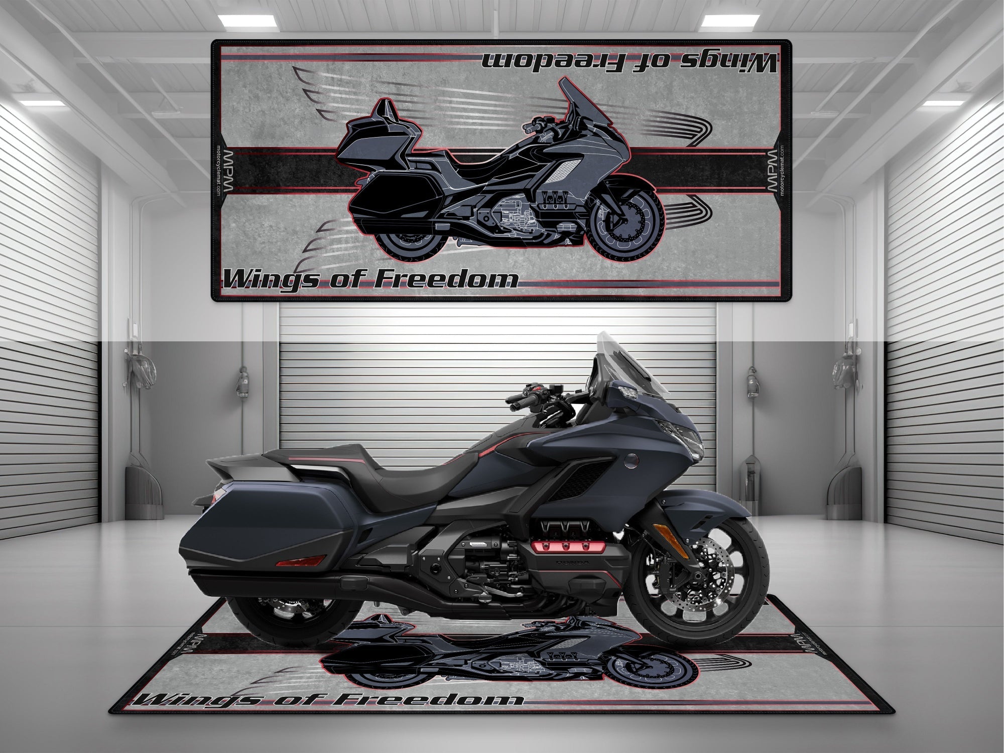 MPM Motorcycle Mat for Honda Goldwing - U901