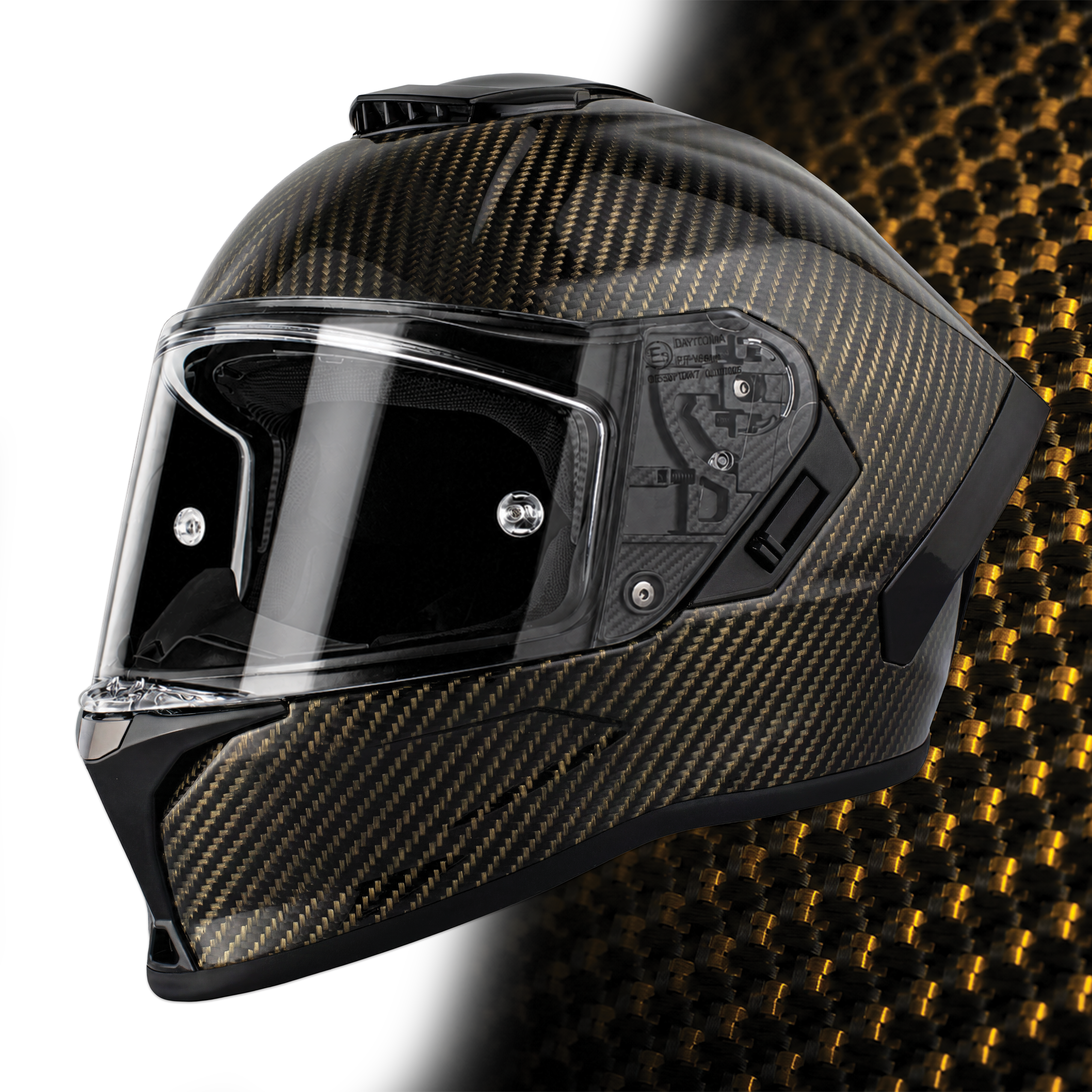 D.O.T. & ECE Daytona Viper- Gold Carbon Fiber