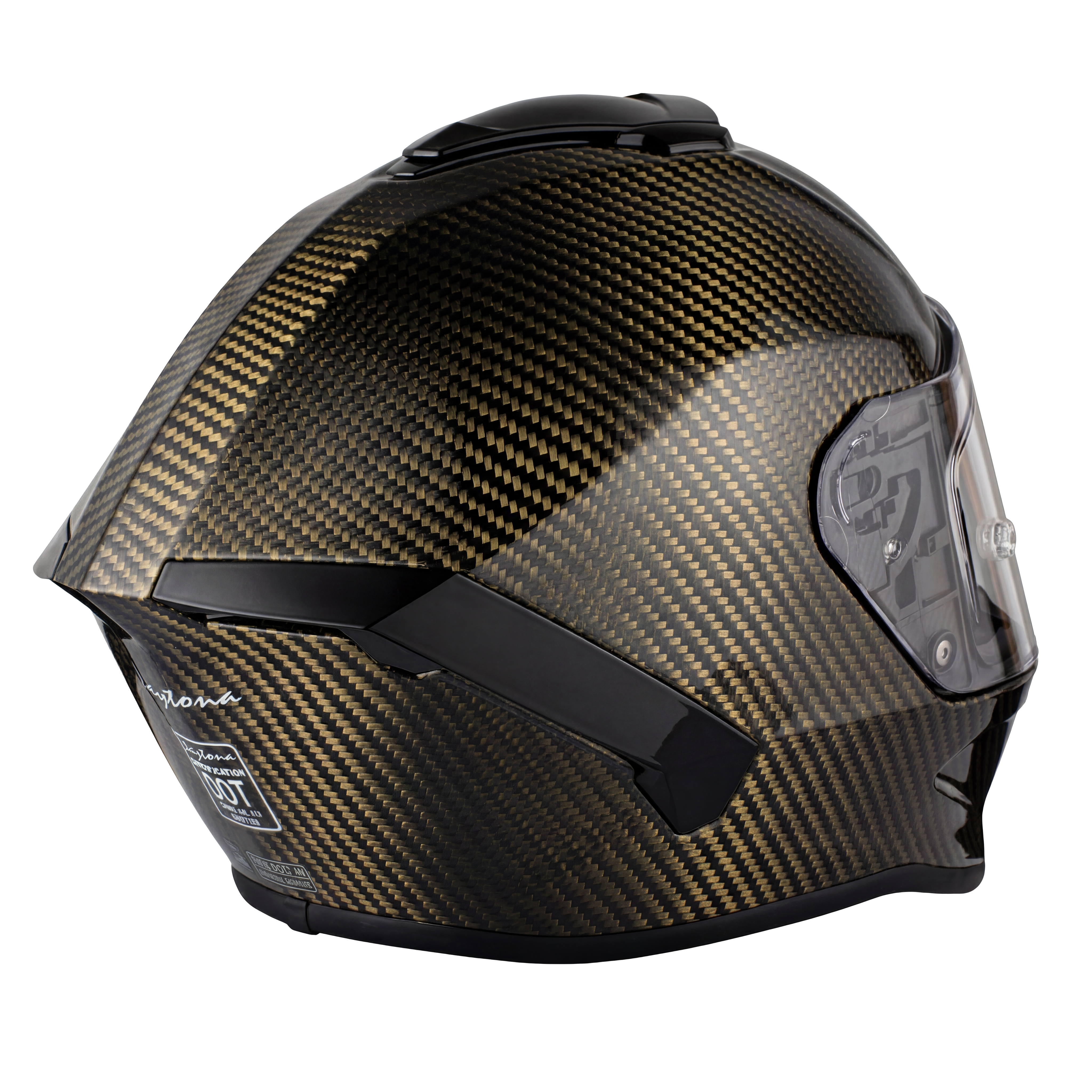 D.O.T. & ECE Daytona Viper- Gold Carbon Fiber
