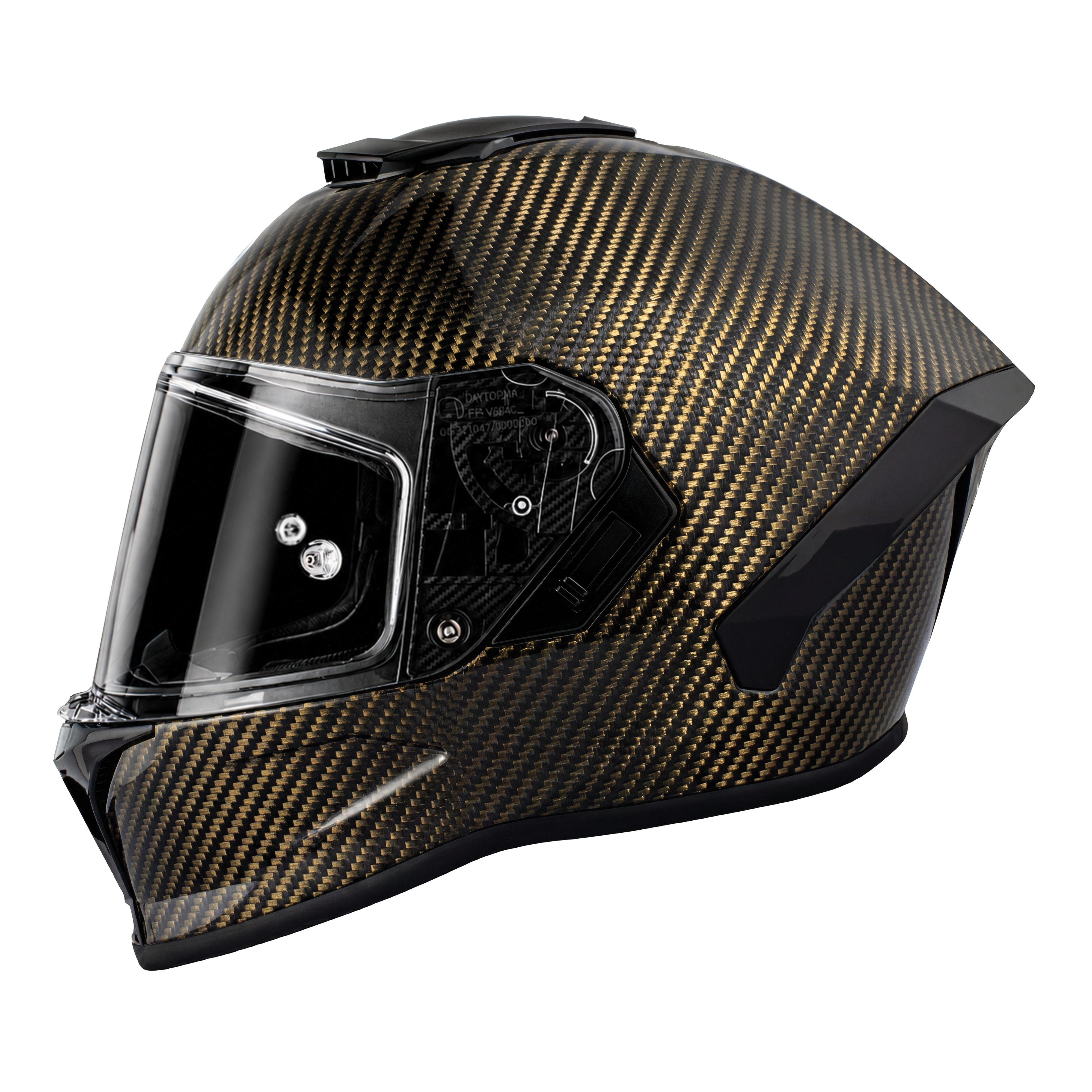 D.O.T. & ECE Daytona Viper- Gold Carbon Fiber