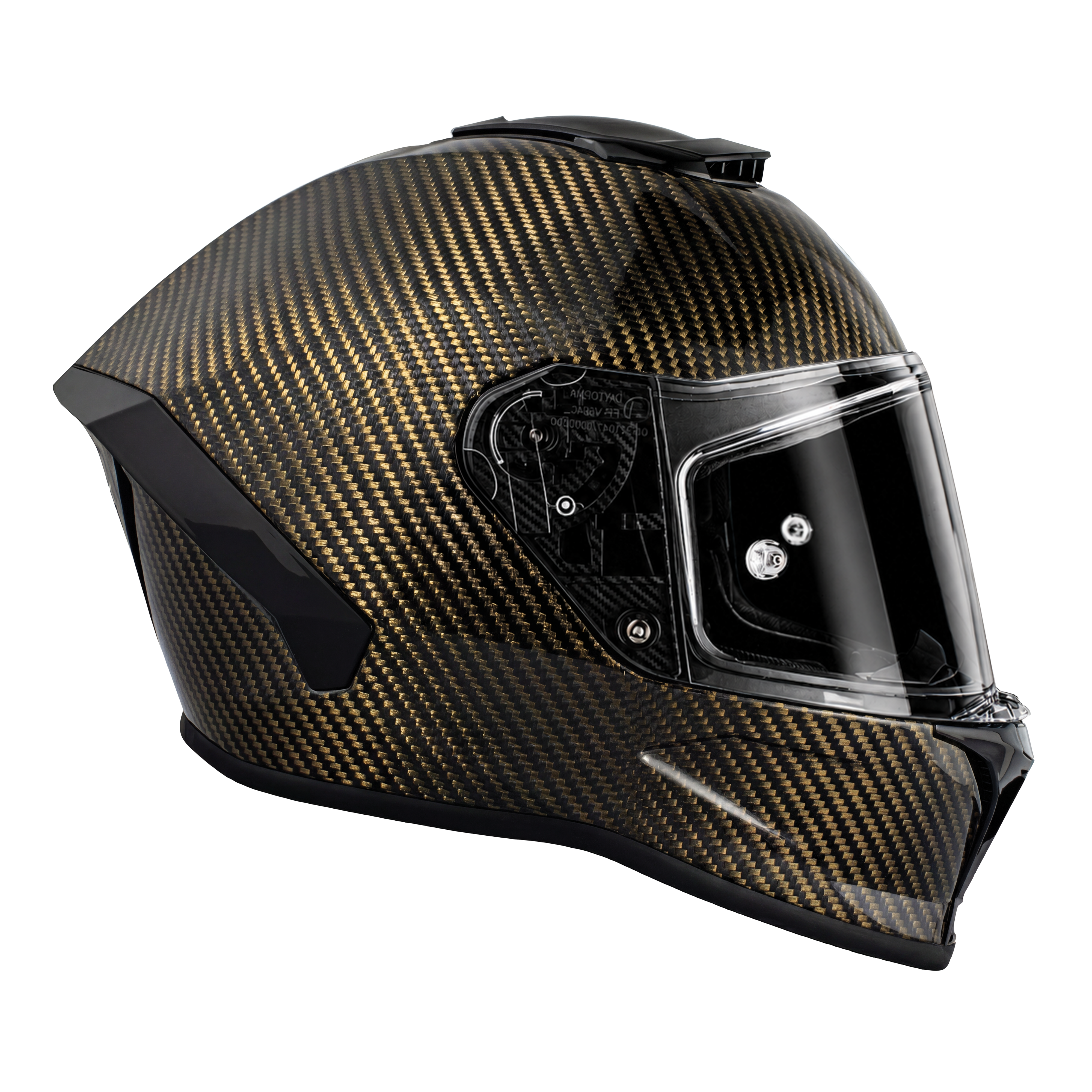 D.O.T. & ECE Daytona Viper- Gold Carbon Fiber
