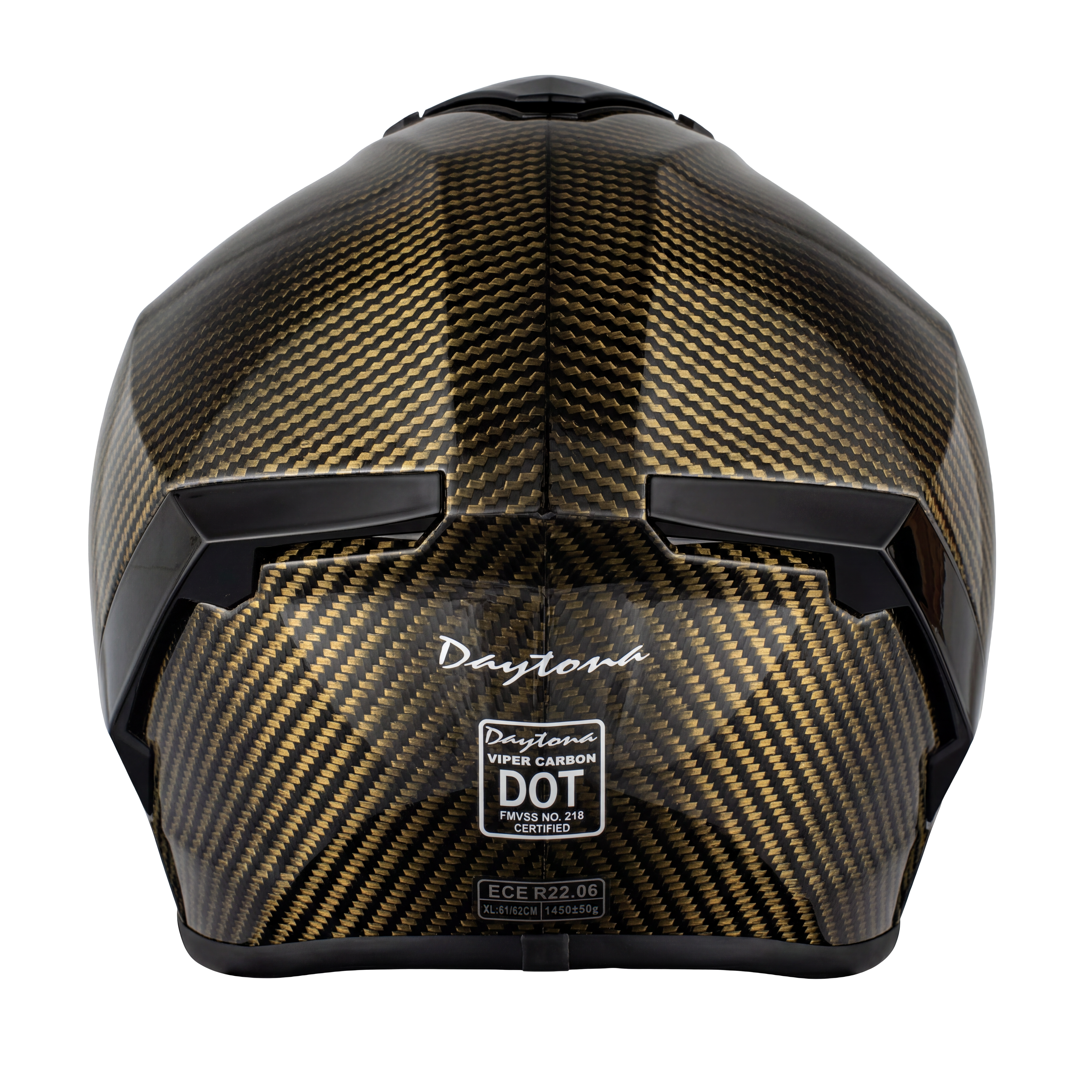 D.O.T. & ECE Daytona Viper- Gold Carbon Fiber