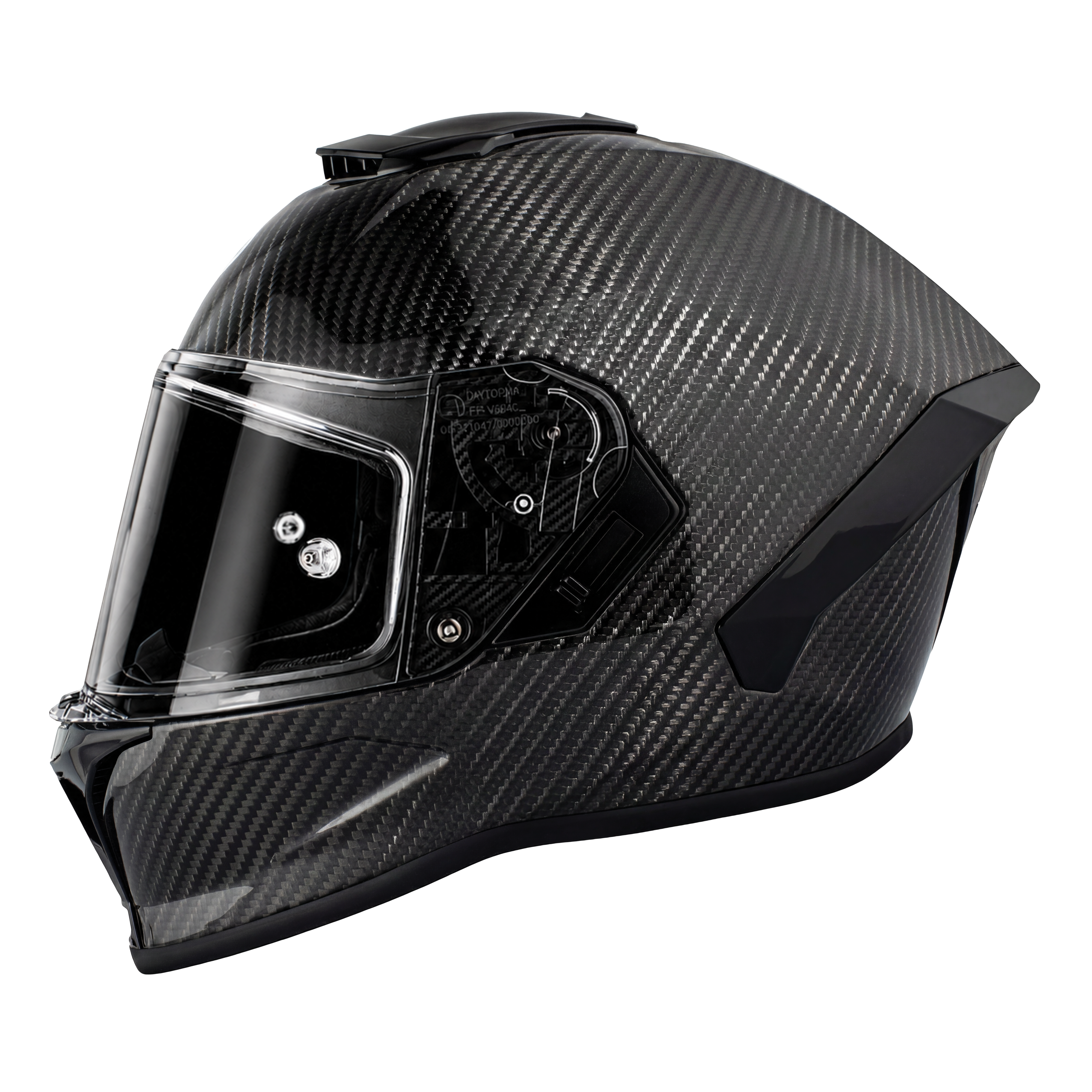 D.O.T. & ECE Daytona Viper- Silver Carbon Fiber