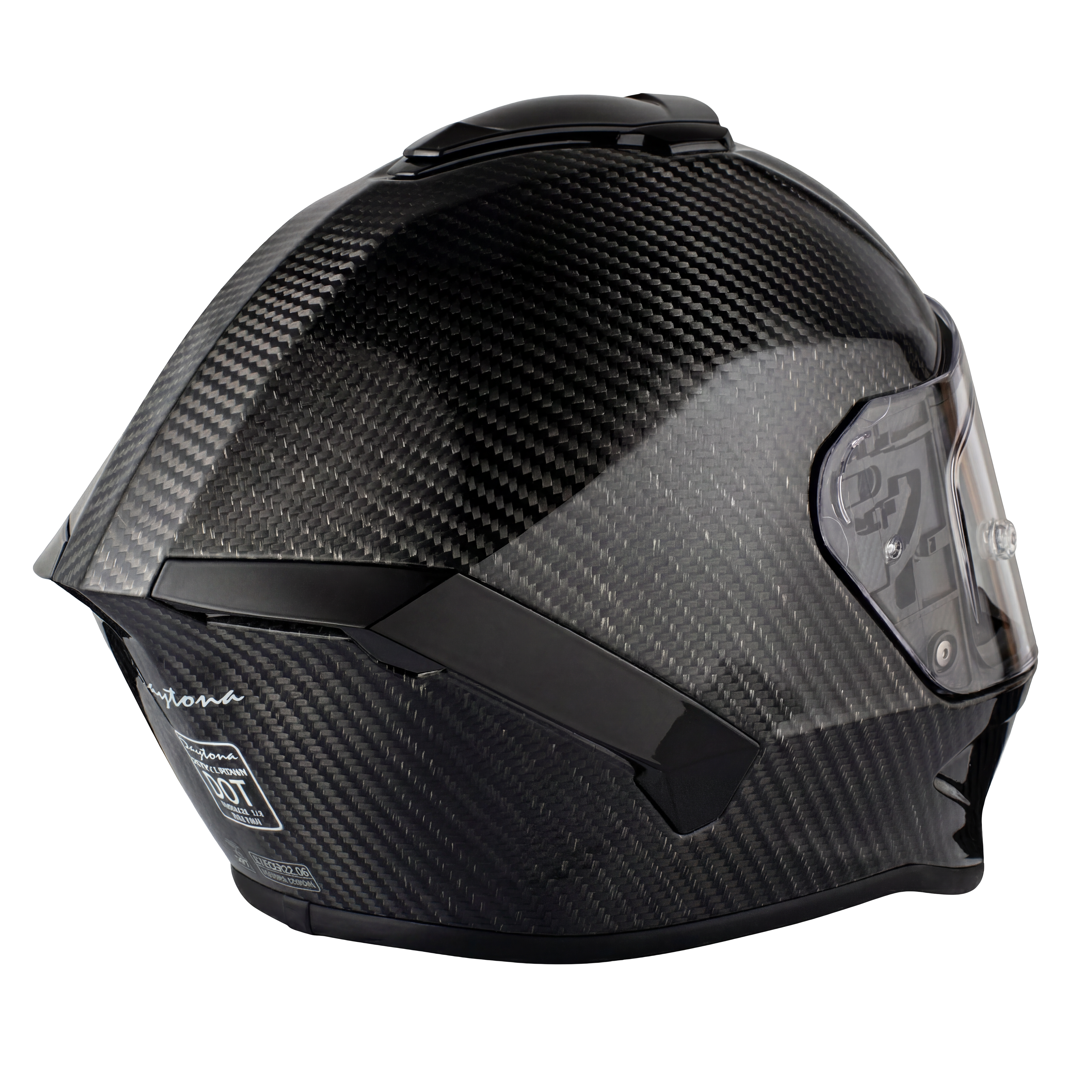 D.O.T. & ECE Daytona Viper- Silver Carbon Fiber