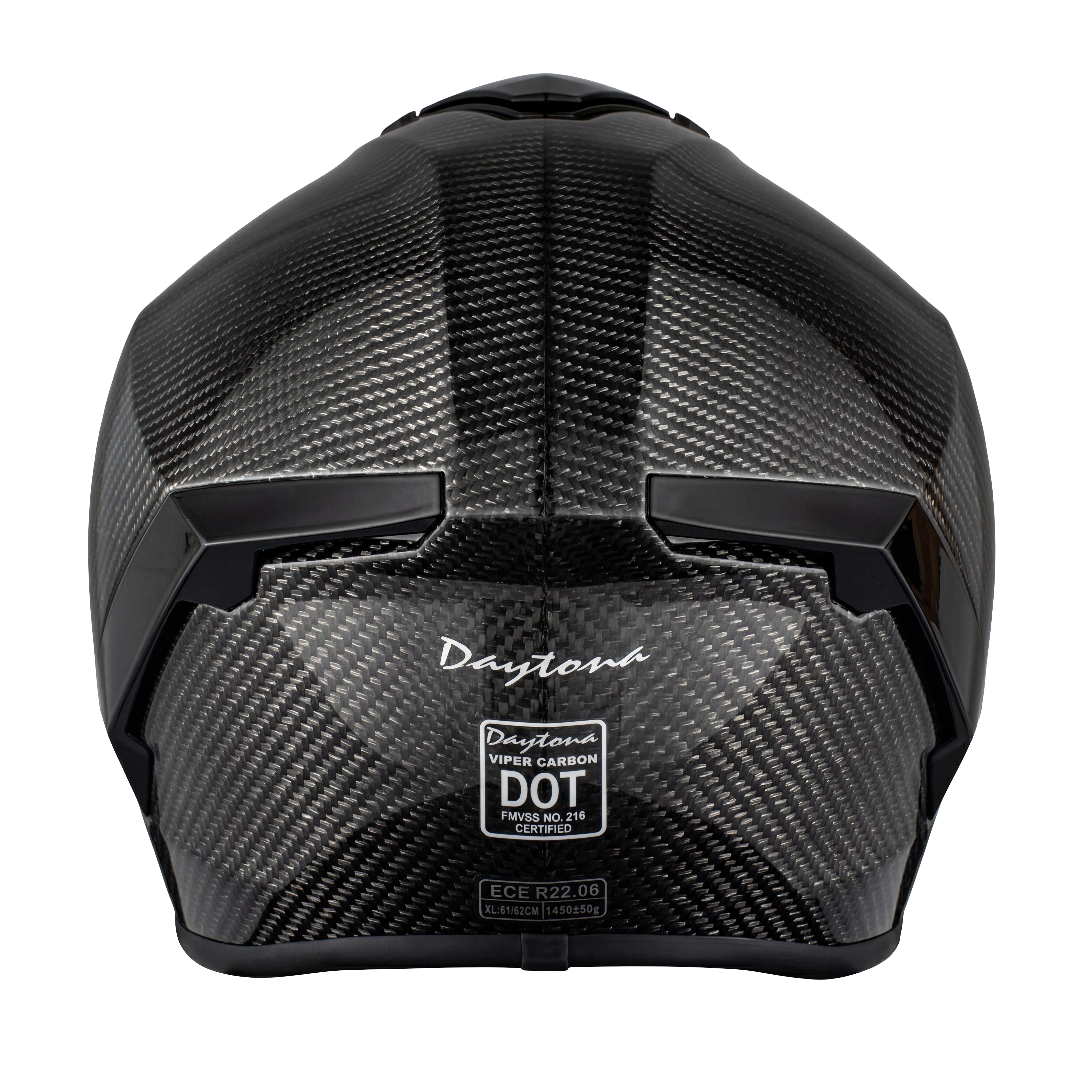 D.O.T. & ECE Daytona Viper- Silver Carbon Fiber