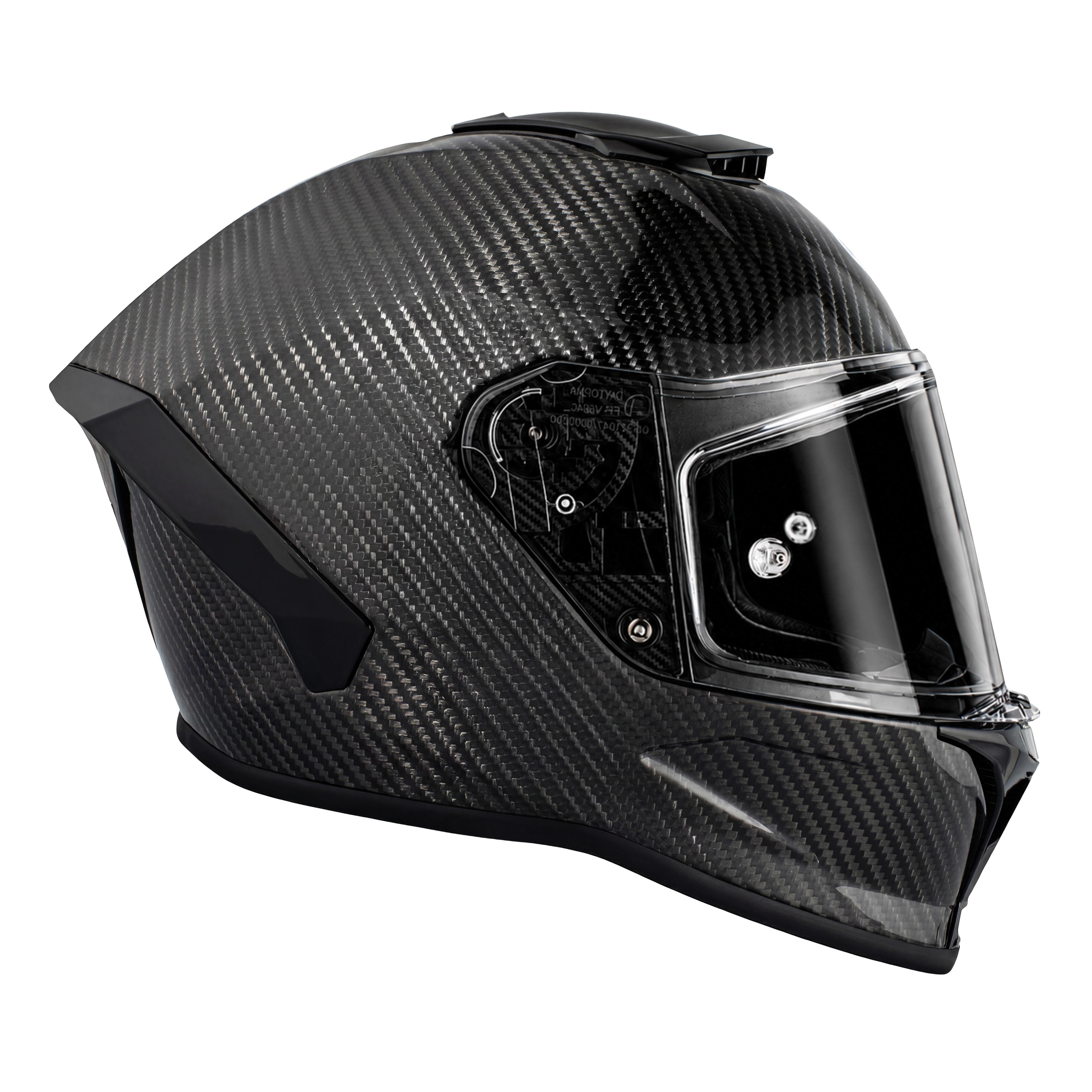 D.O.T. & ECE Daytona Viper- Silver Carbon Fiber