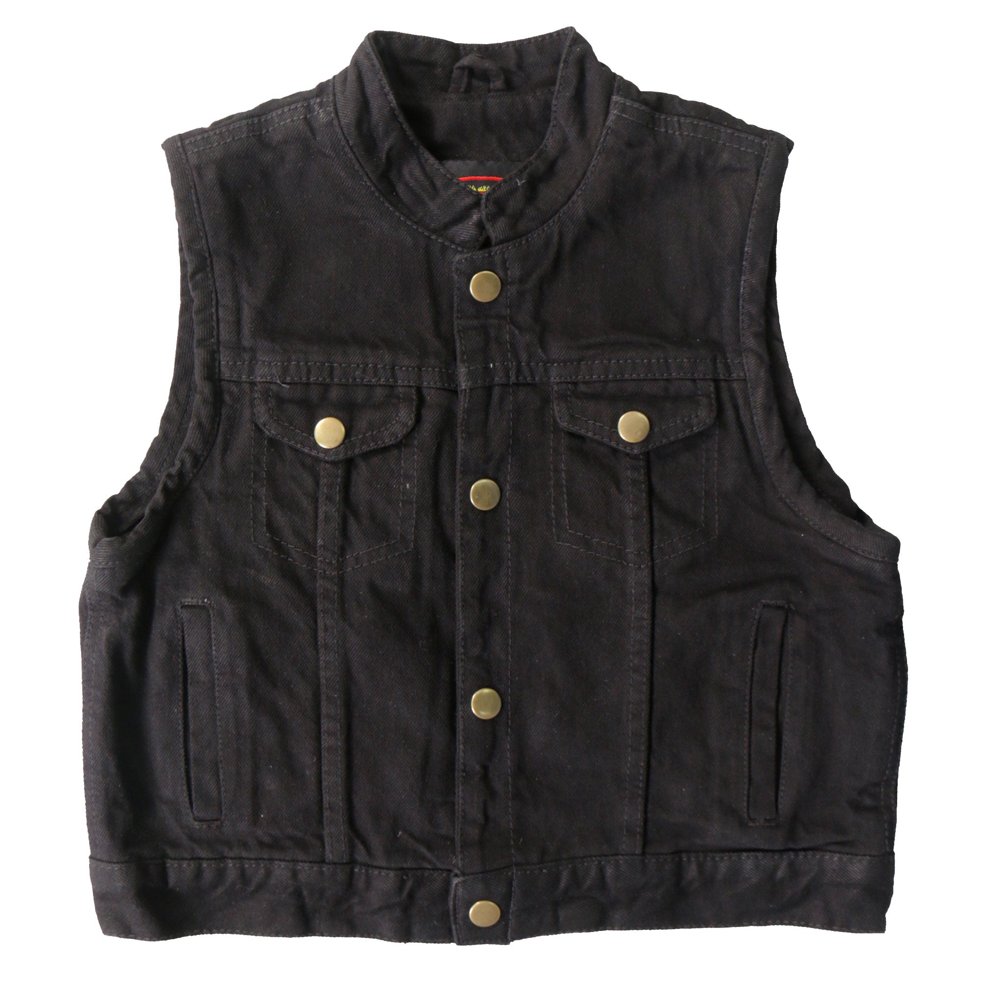 VSK1004 Kids Toddler Black Denim Vest