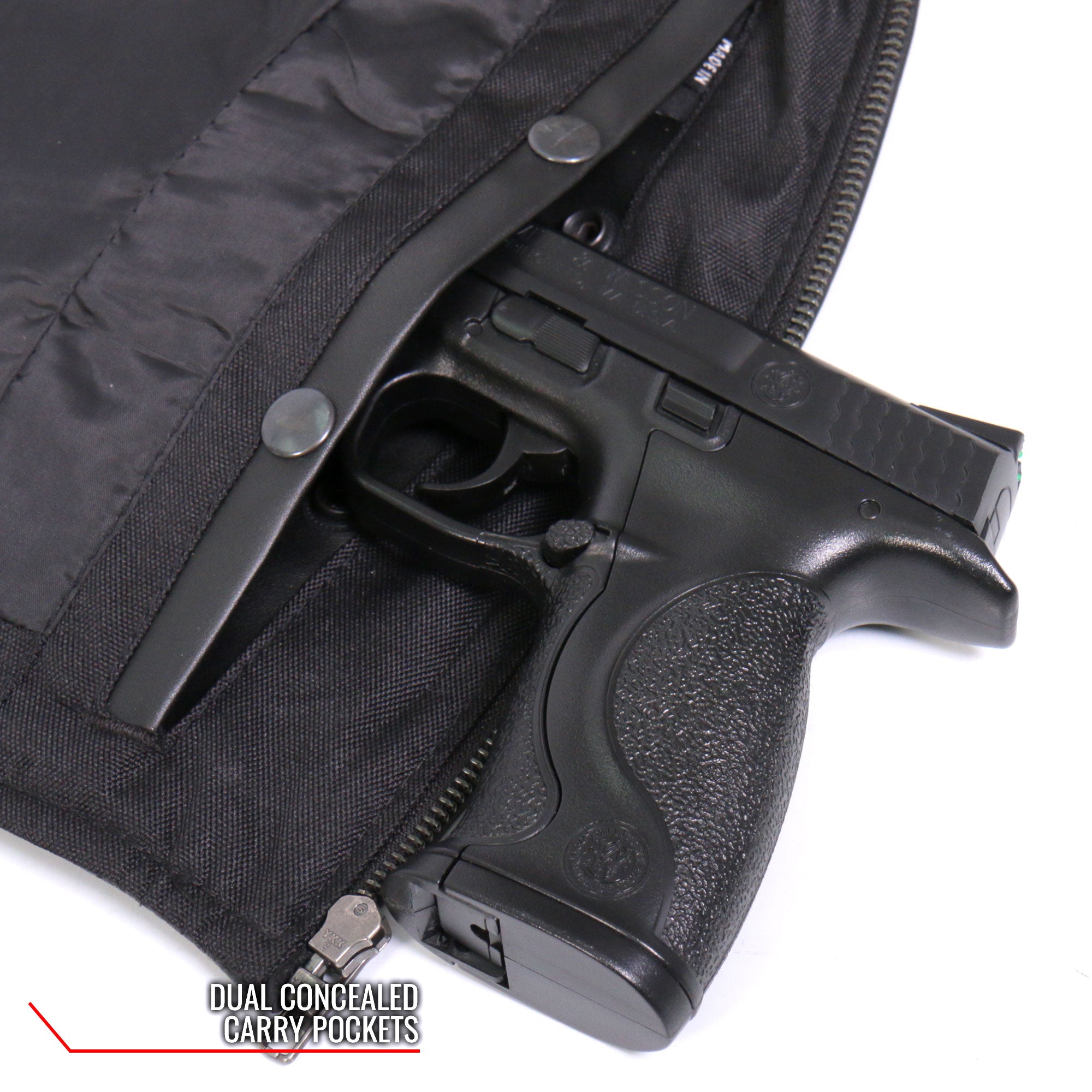 VSL1015 Ladies Studded Black Motorcycle style Leather Biker Vest with V-Neck Design