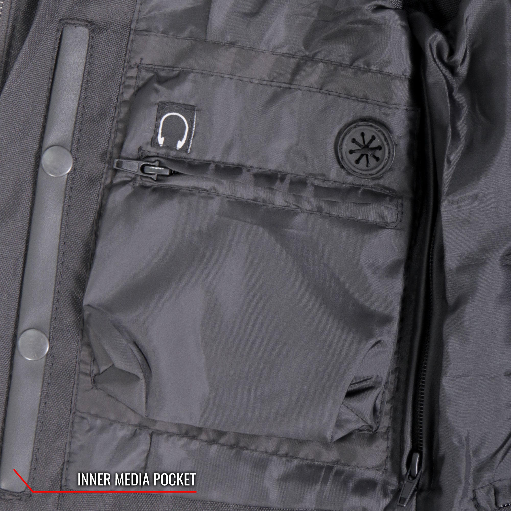 VSL1015 Ladies Studded Black Motorcycle style Leather Biker Vest with V-Neck Design