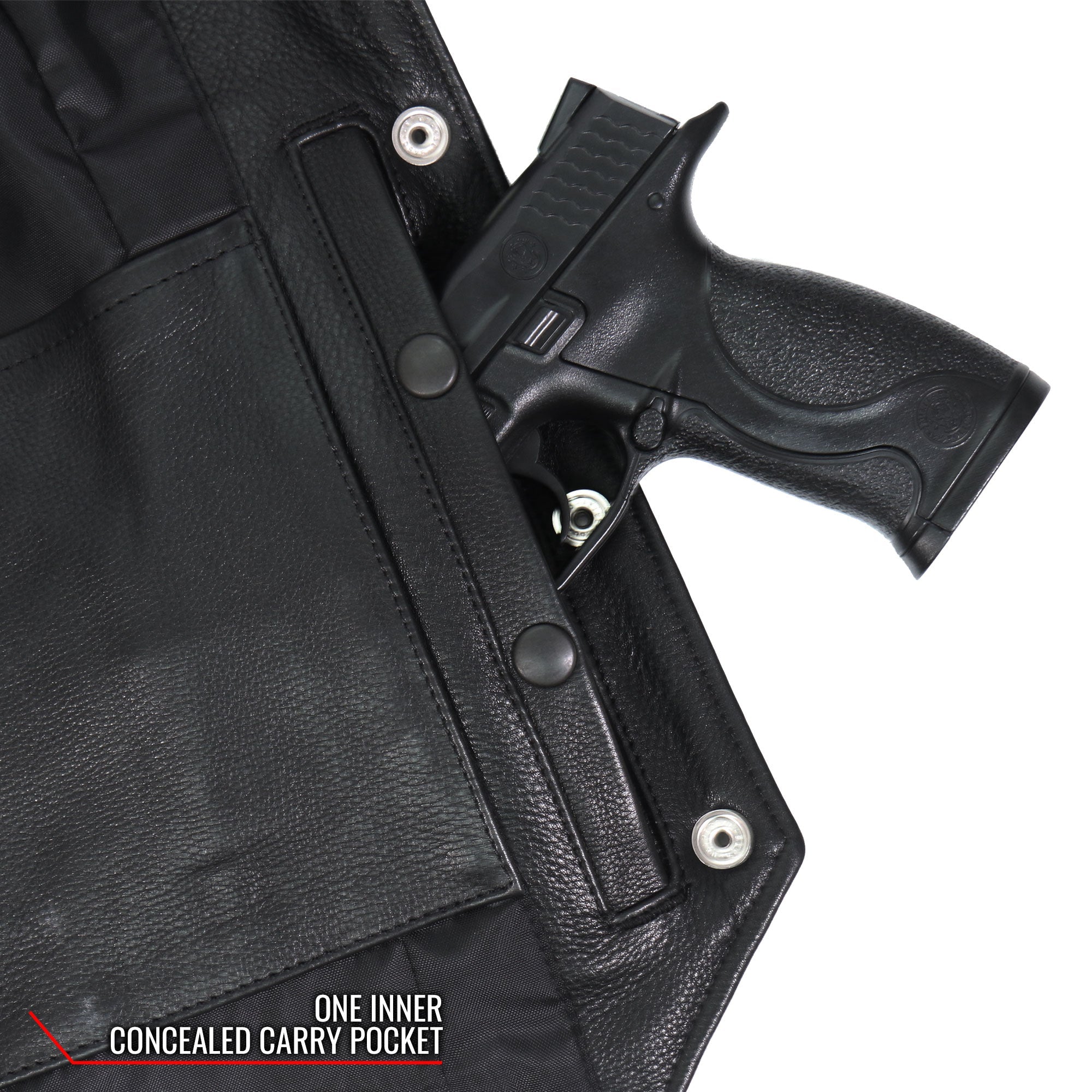 VSL5001 USA Made Ladies Braided Leather Motorcycle Biker Vest