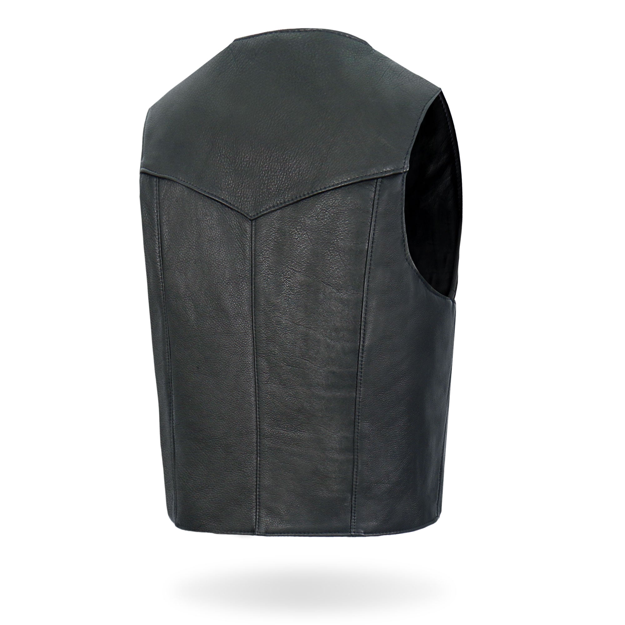 VSM5006 Men's USA Made Classic Premium Biker motorcycle Leather Vest