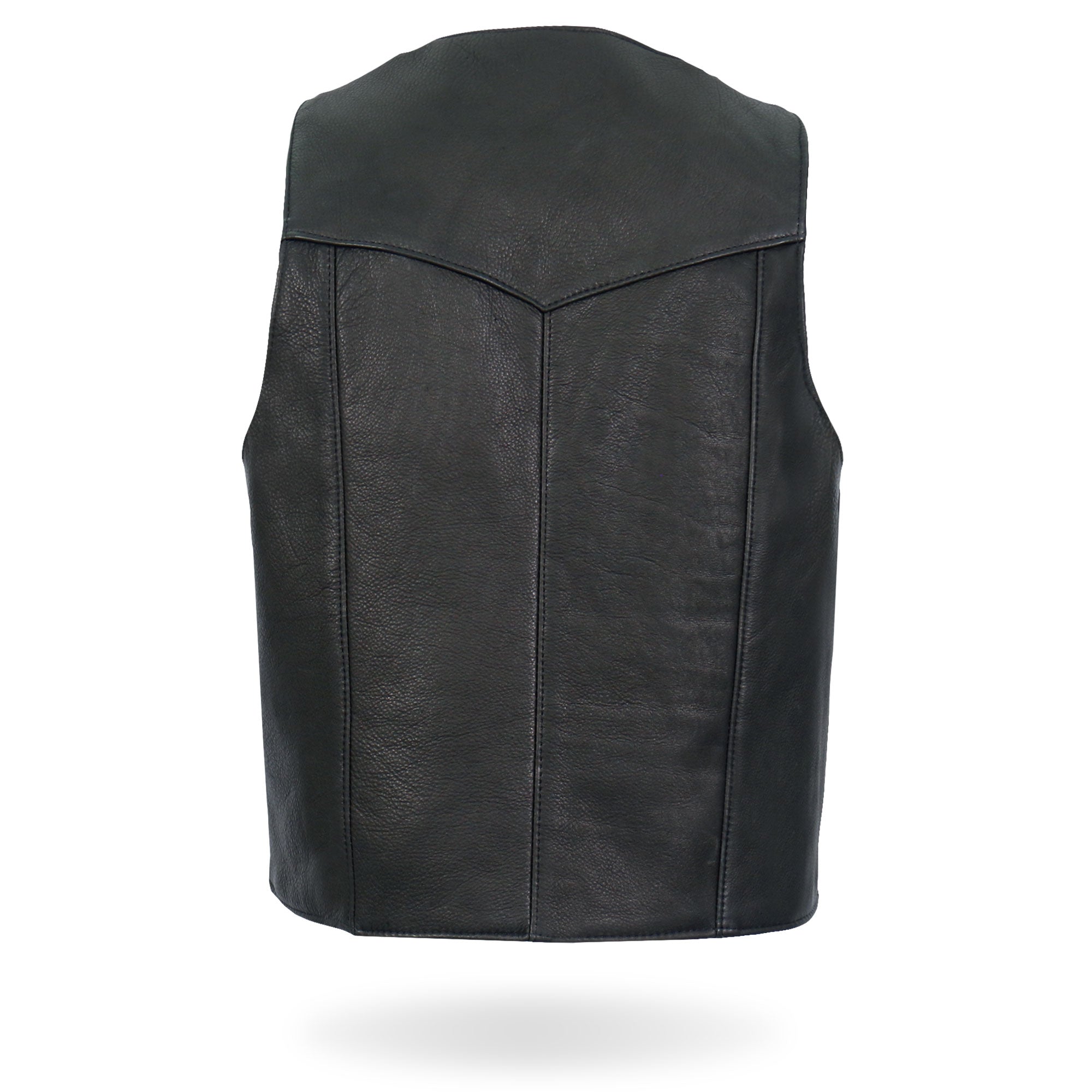 VSM5006 Men's USA Made Classic Premium Biker motorcycle Leather Vest