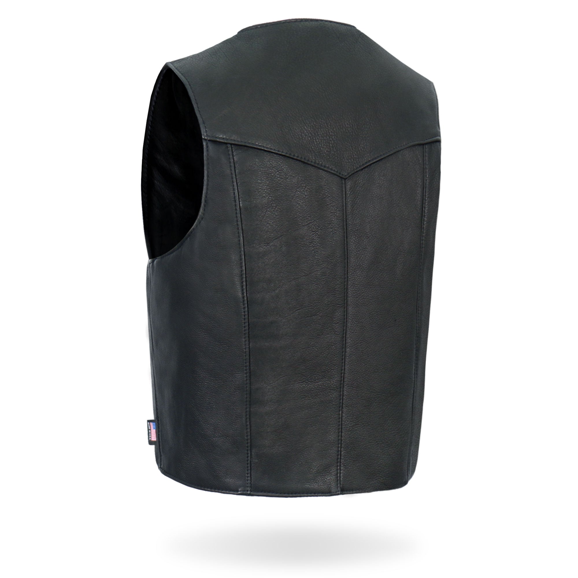 VSM5006 Men's USA Made Classic Premium Biker motorcycle Leather Vest