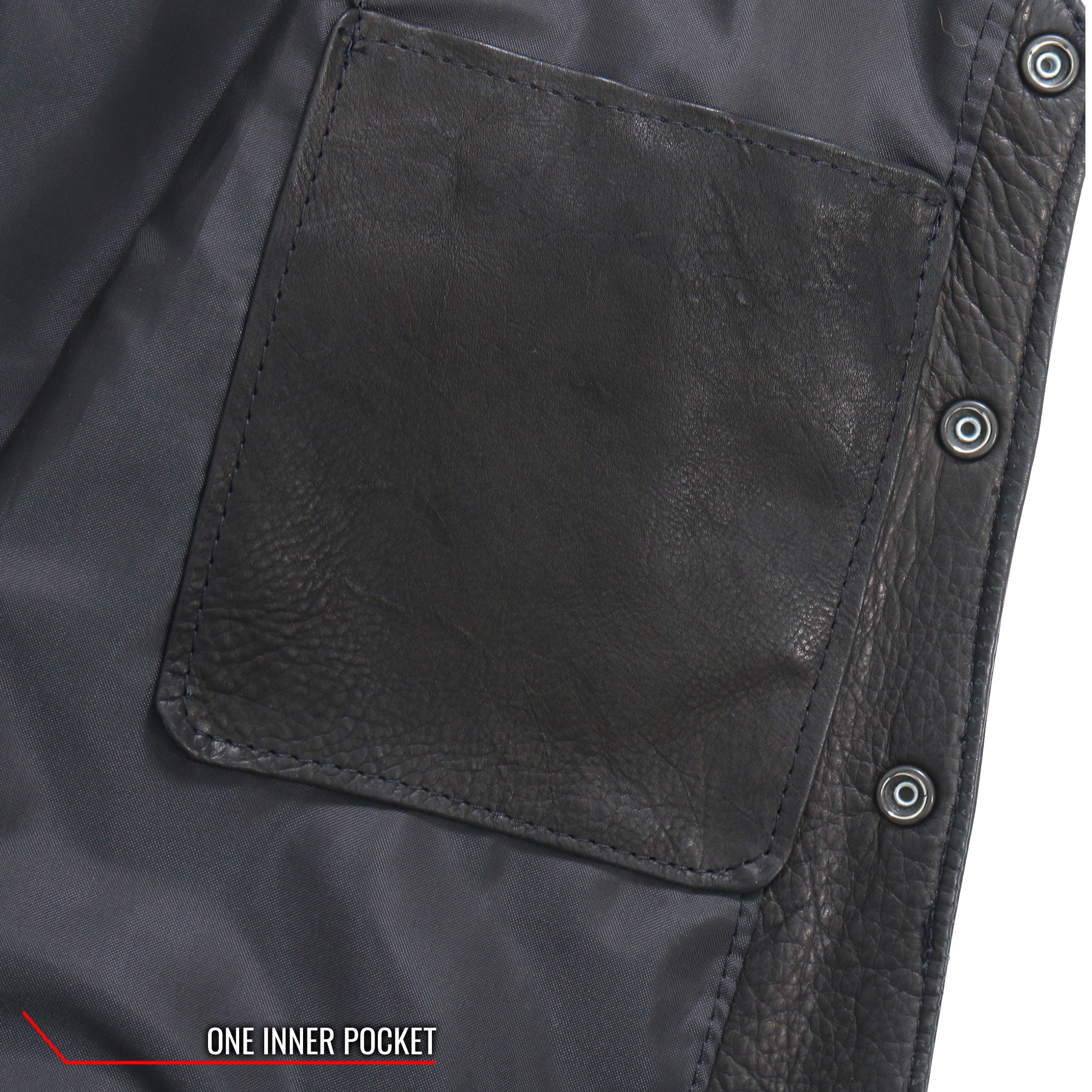 VSM5006 Men's USA Made Classic Premium Biker motorcycle Leather Vest