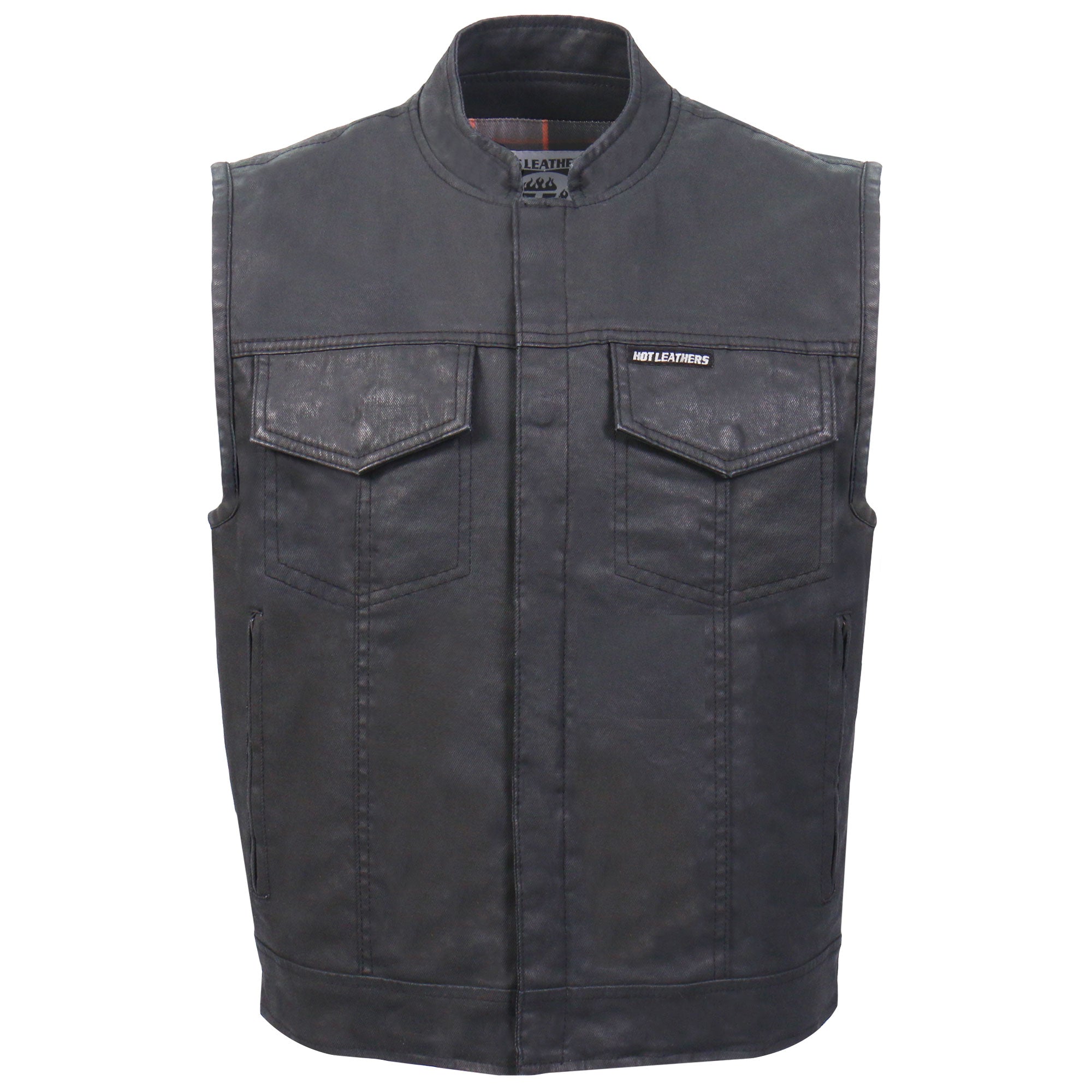 Waxed Cotton Club Style Vest