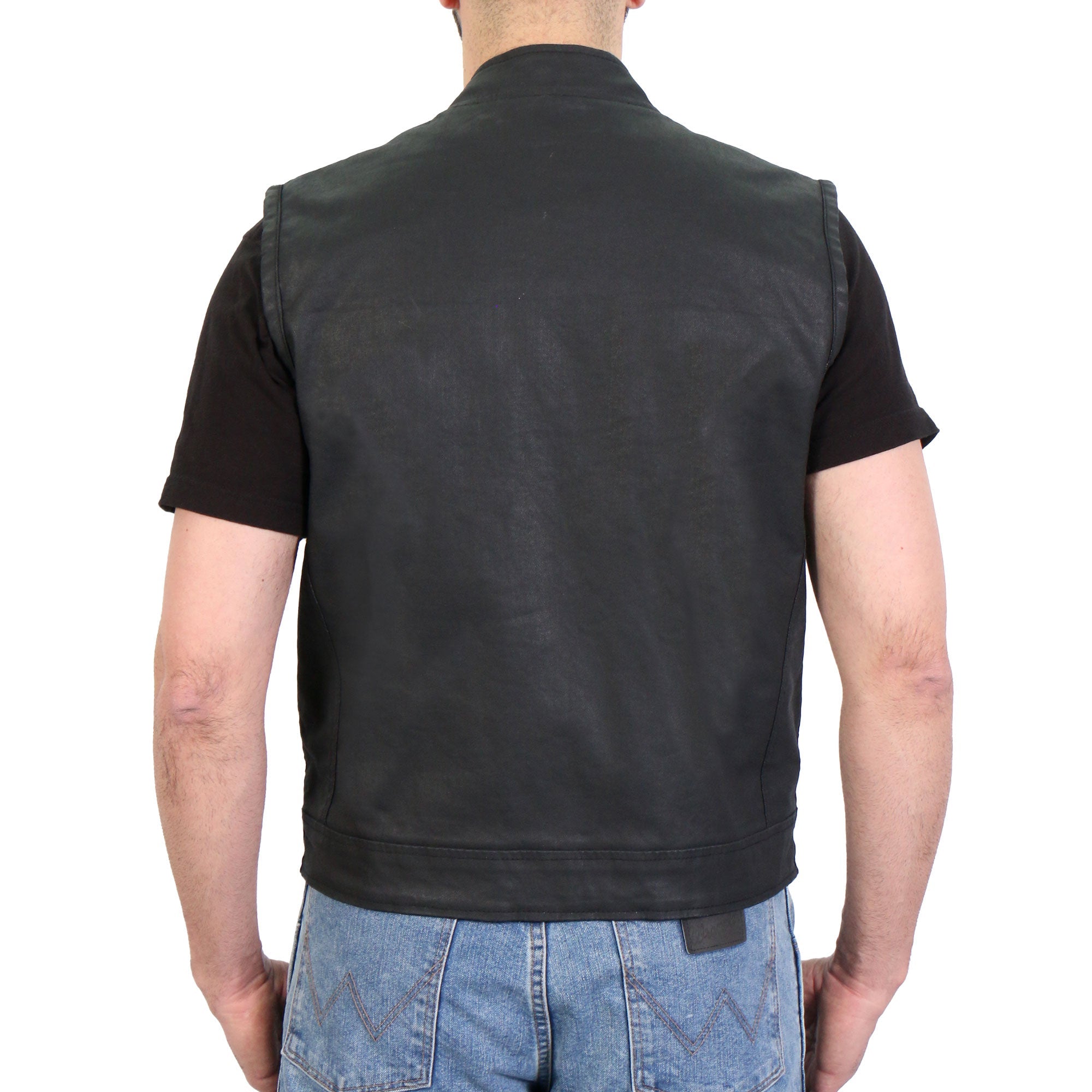 Waxed Cotton Club Style Vest