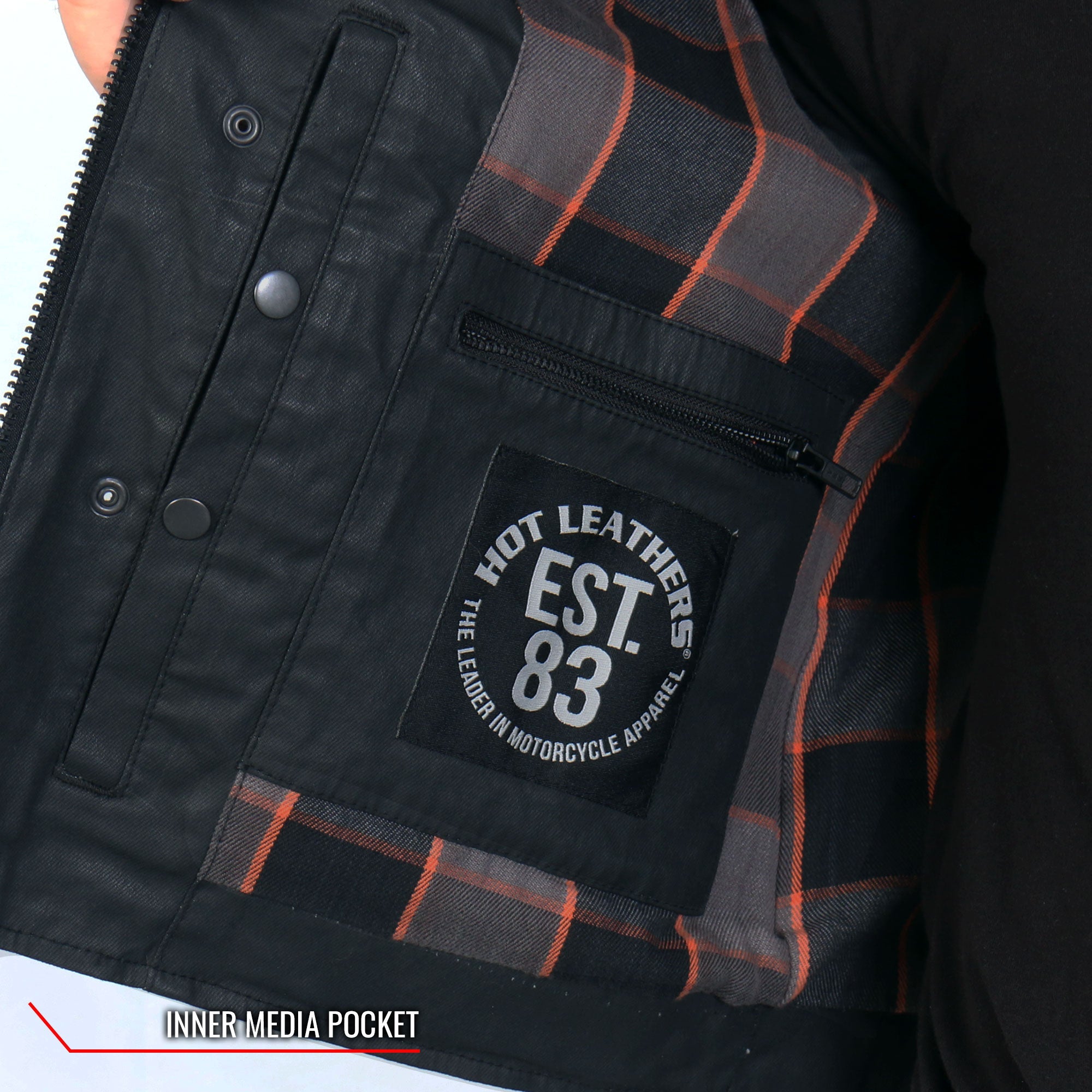 Waxed Cotton Club Style Vest