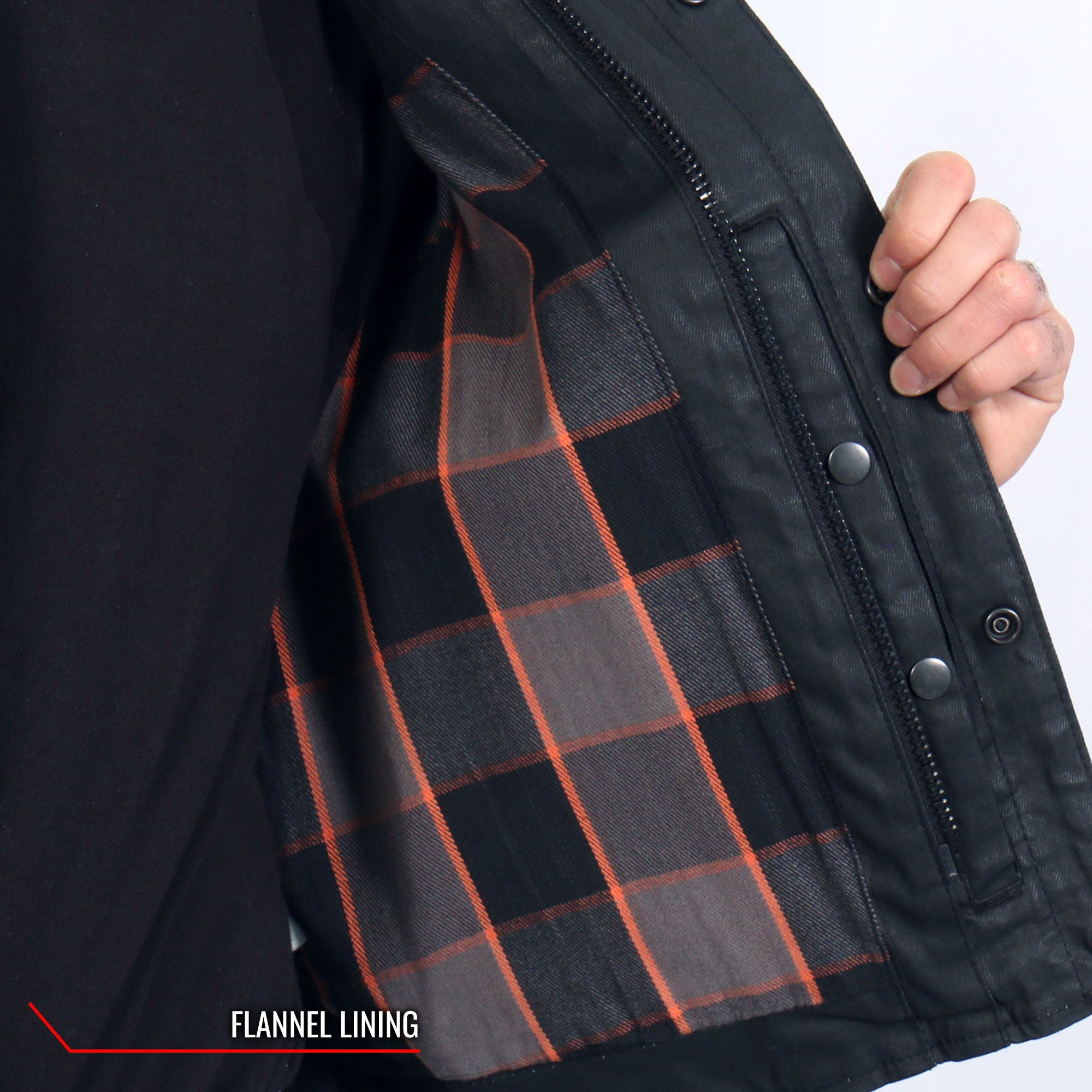 Waxed Cotton Club Style Vest