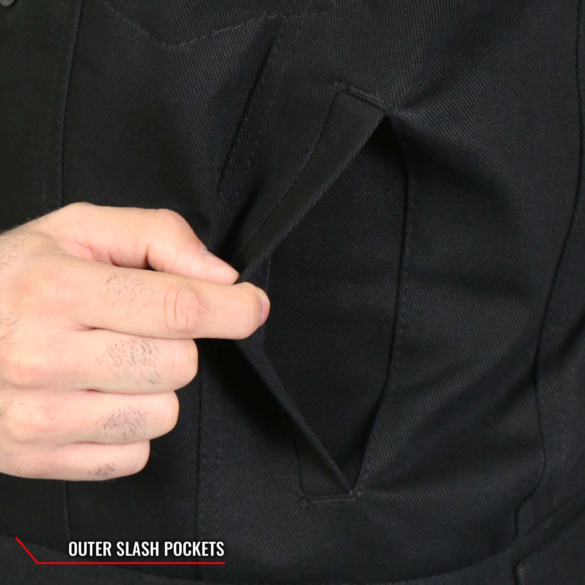 Men’s Black and Yellow Denim Conceal Carry Vest VSM6104