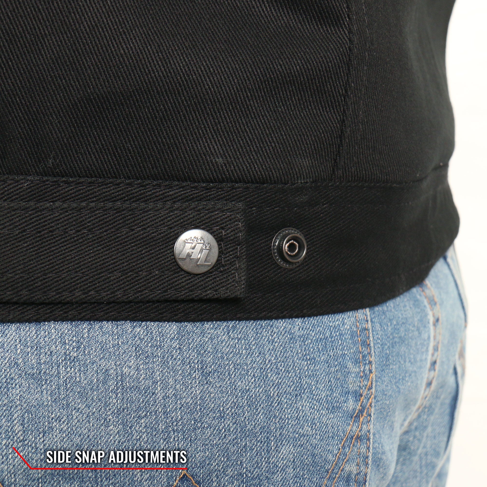 Men’s Denim and Flannel Conceal Carry Vest