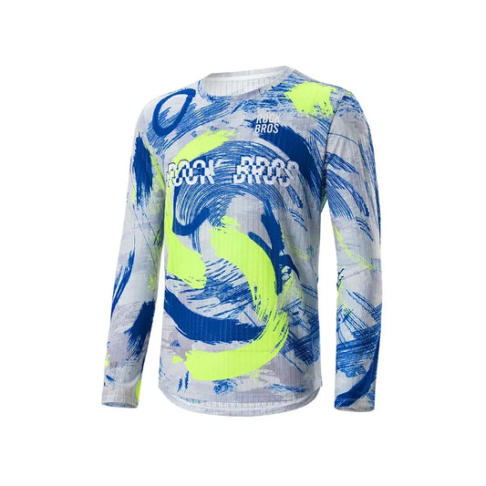 Long Sleeve Cycling Jersery Casual Loose Printed