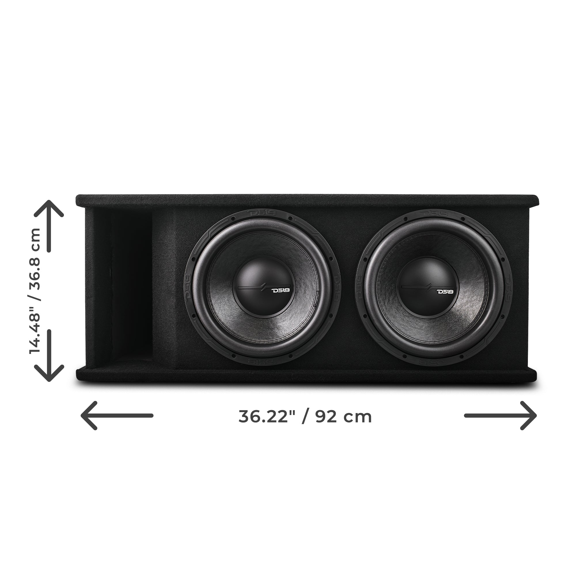 Dual 12" Loaded Subwoofer Ported Enclosure With ZR12.2 1600 Watts Rms