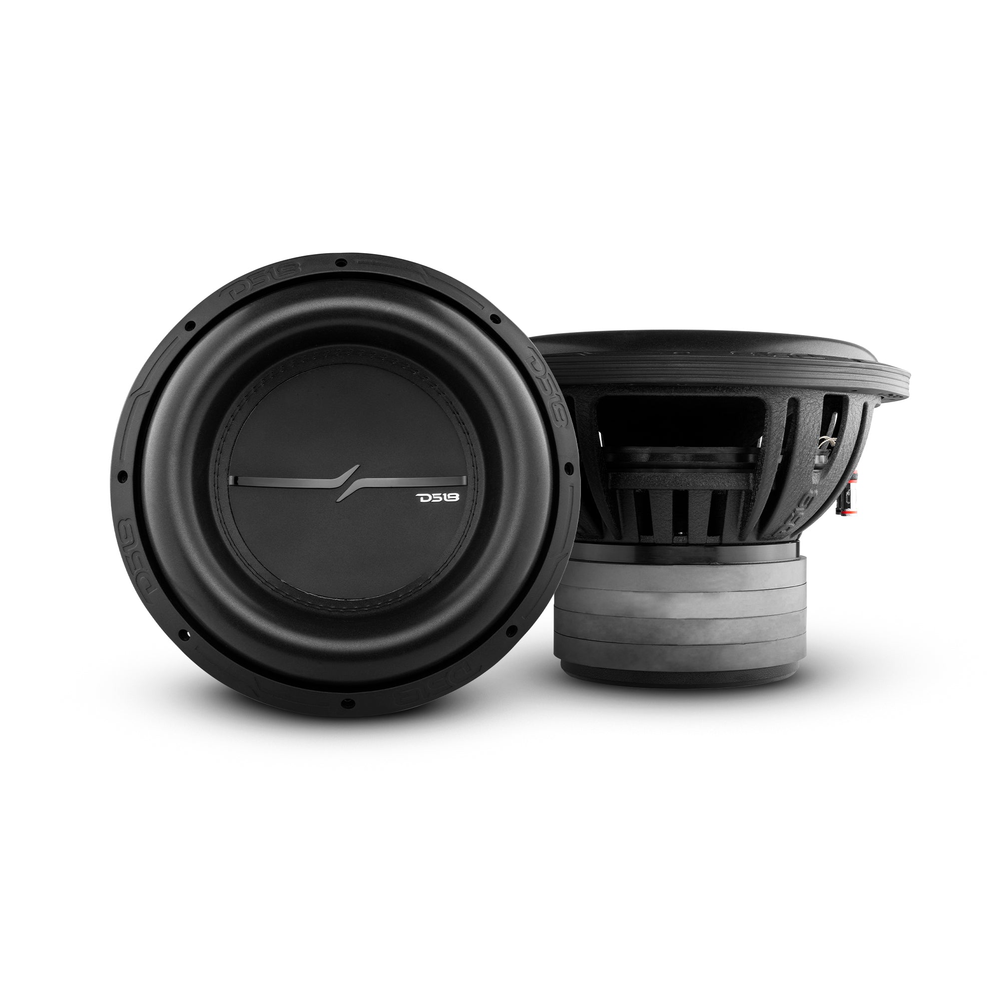 DS18 ZXI12.4D-PKG Bass Package - 2 x ZXI12.4D - 12" Car Subwoofer, ZR2000.1D - 1-Channel Monoblock Amplifier, and AMPKIT0