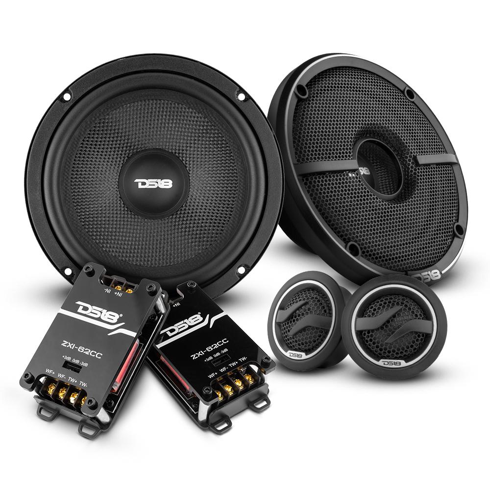 DS18 2012-2021 RAM 2500 Crew and Quad Cab Front and Back Doors Speakers Better Upgrade/Replacement Package 1600 Watts