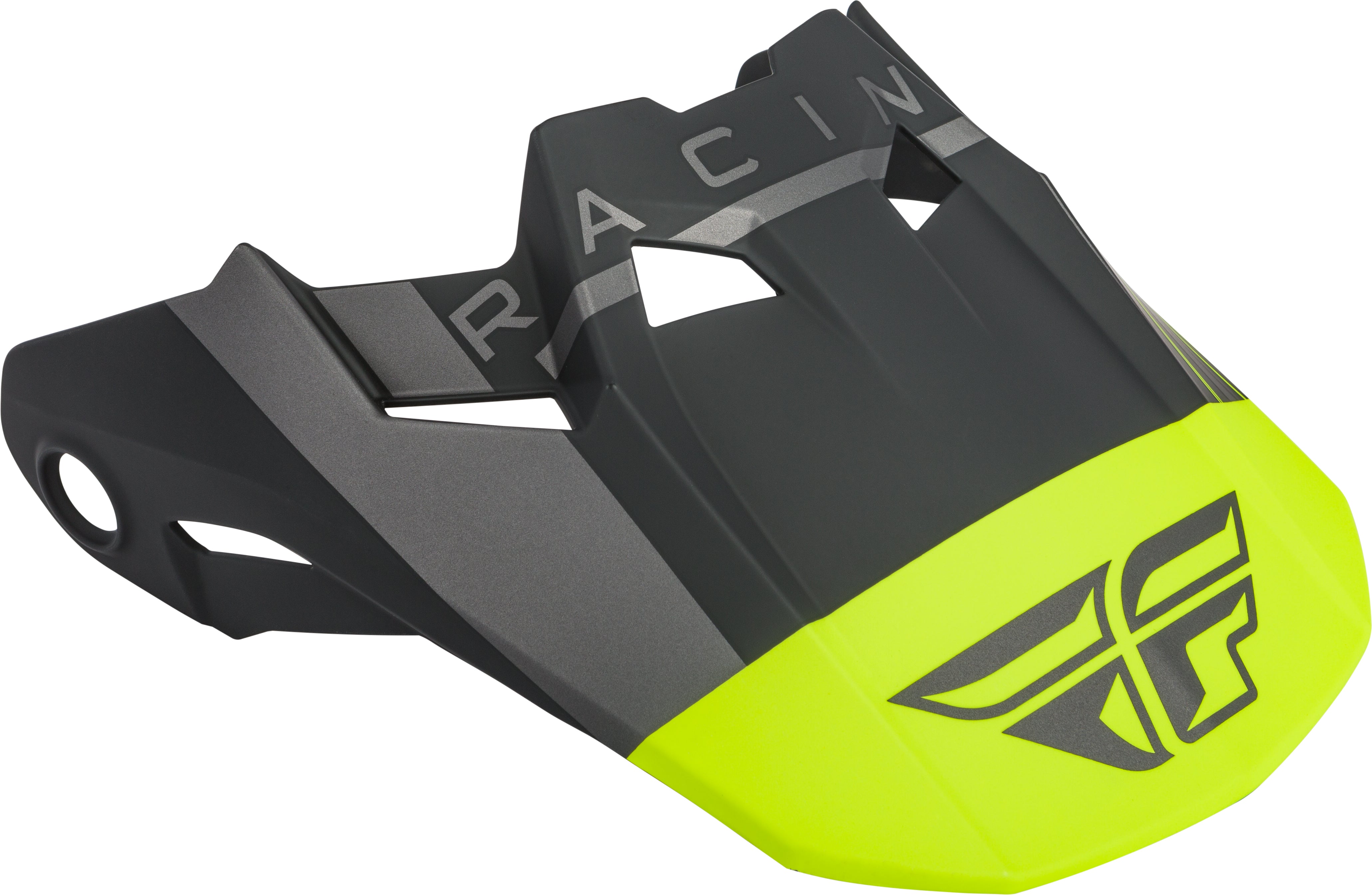 Fly Racing Formula Vector Helmet Visor Matte Hi-Vis/Grey/Black Yl-Sm 73-47232S