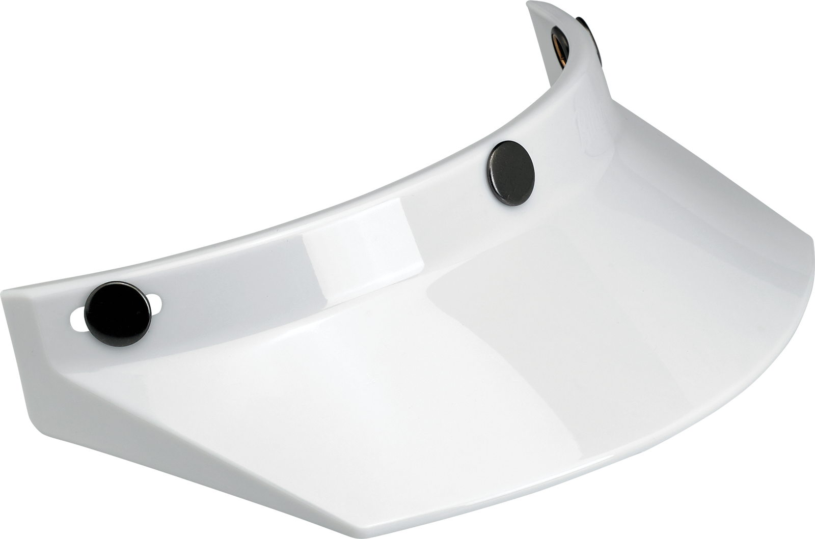 BILTWELL Moto 3-Snap Visor - White 2002-562