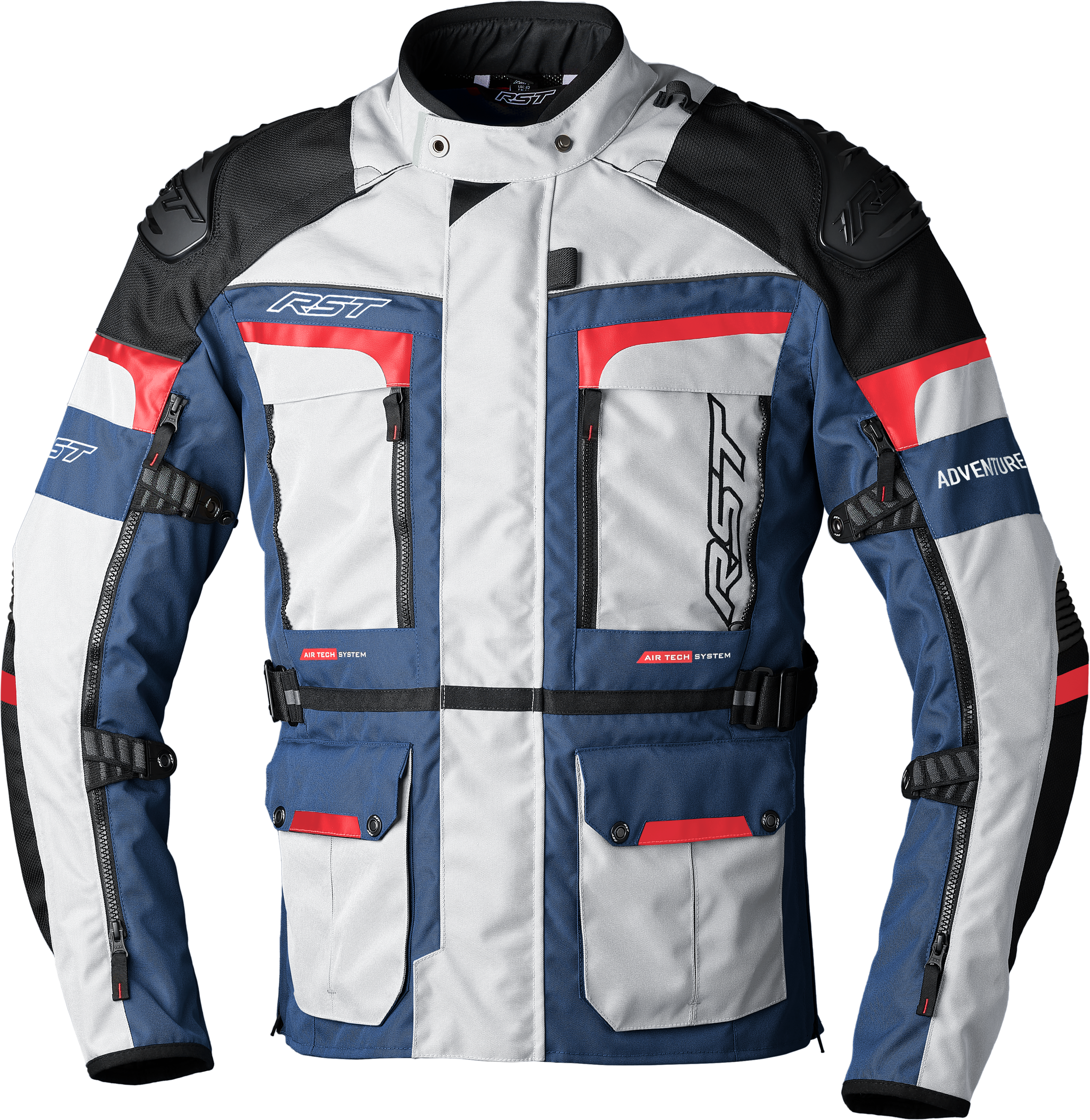 RST Pro Series Adventure-X Ce Jacket Sil/Blu/Red Textile Xl 556-2409146
