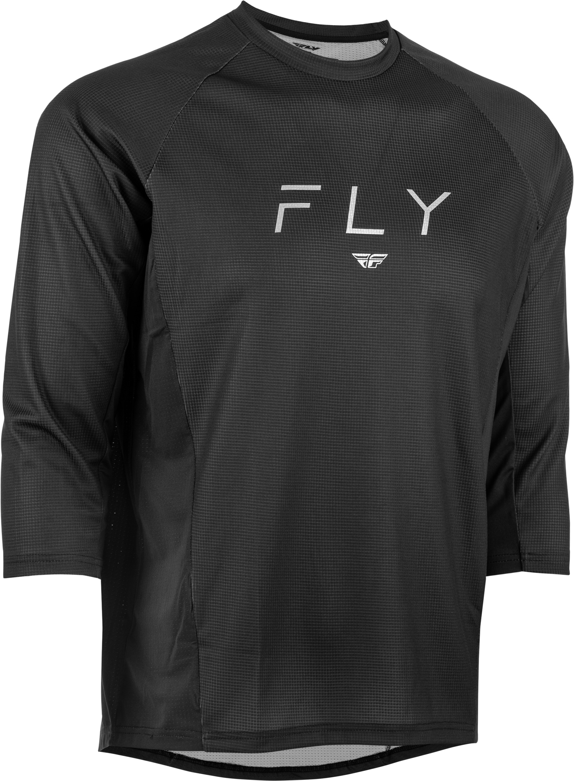 Fly Racing Ripa 3/4 Sleeve Jersey Black/Grey Sm 352-8130S