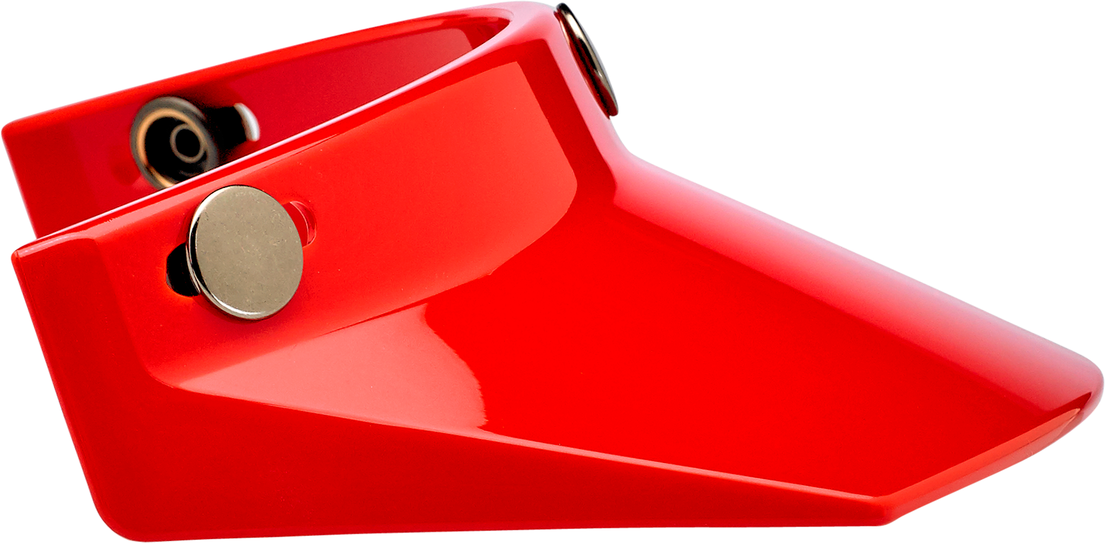 BILTWELL Moto 3-Snap Visor - Red 2002-563