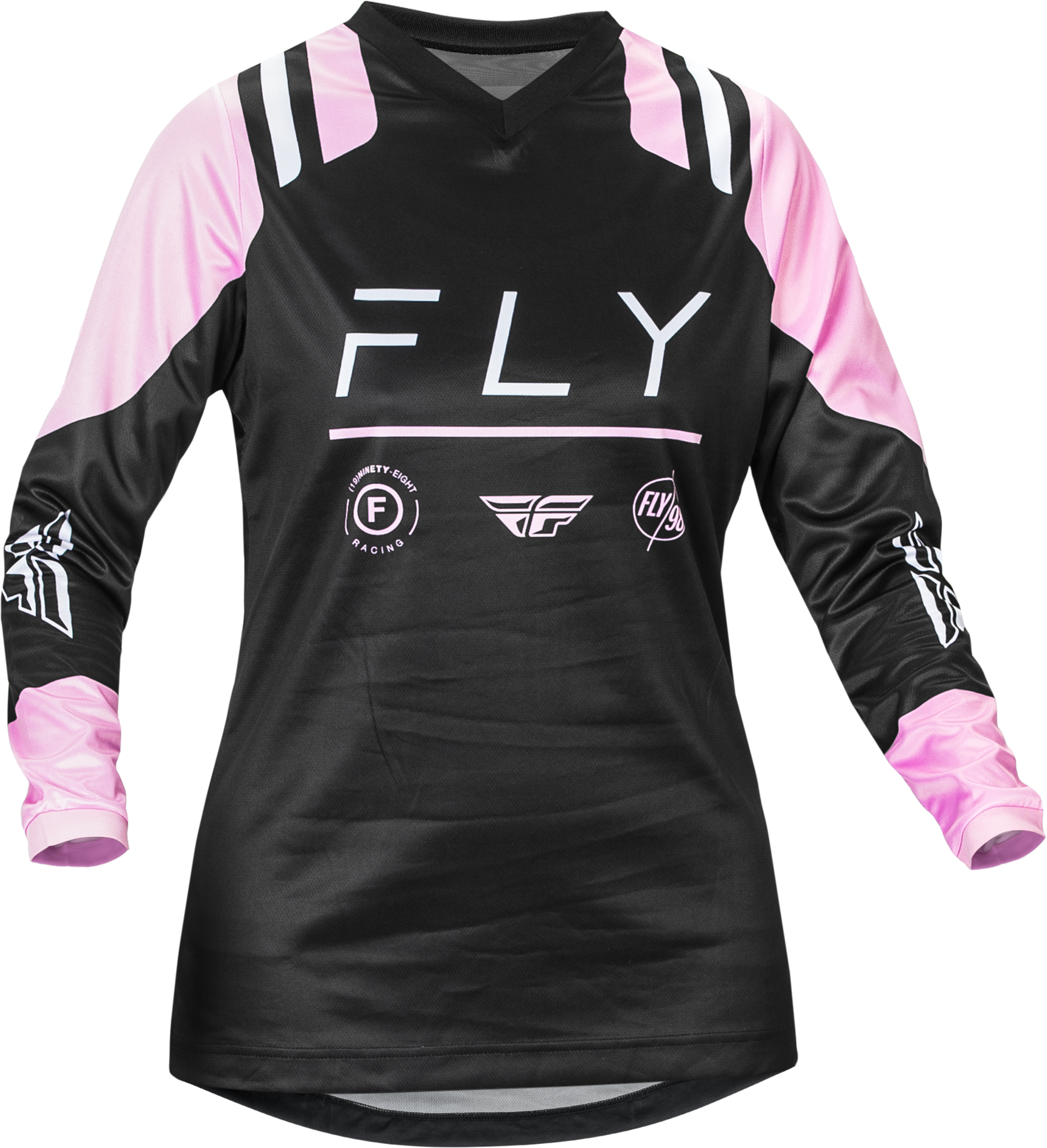 Fly Racing Women'S F-16 Jersey Black/Lavender 2x 377-8212X