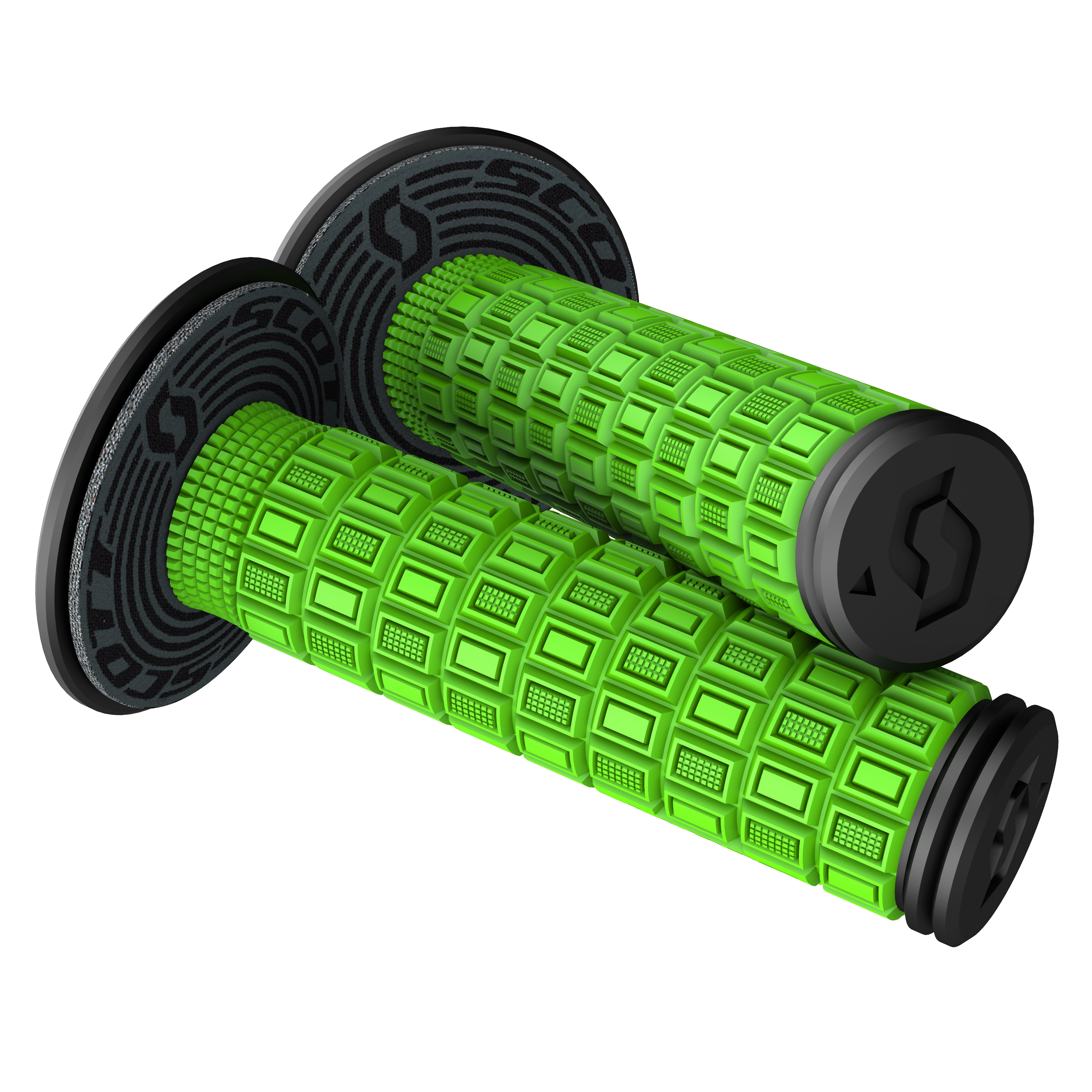 SCOTT Grips - Mellow - Green/Black 269305-4376