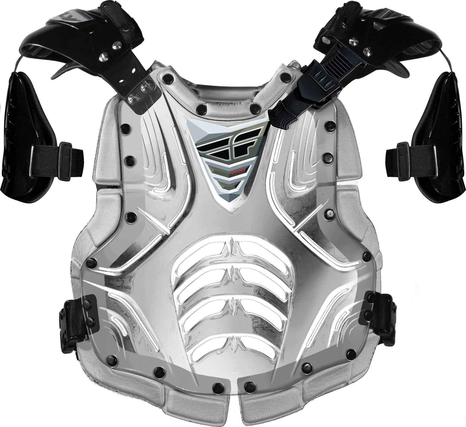 Fly Racing Convertible Ii Roost Guard Clear/Silver Junior 36-16083J