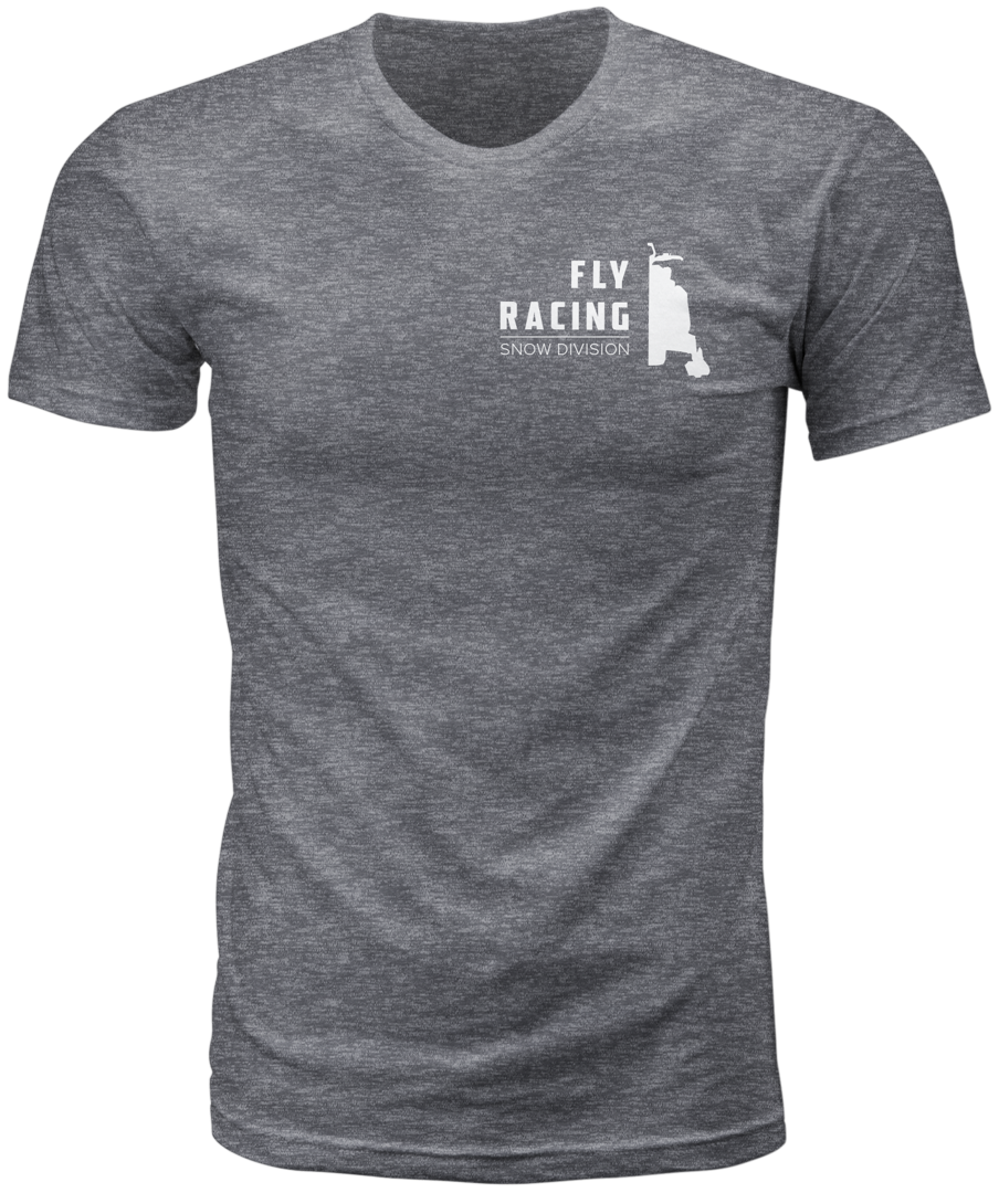 Fly Racing Fly Squad Tee Grey Heather Lg 352-0911L