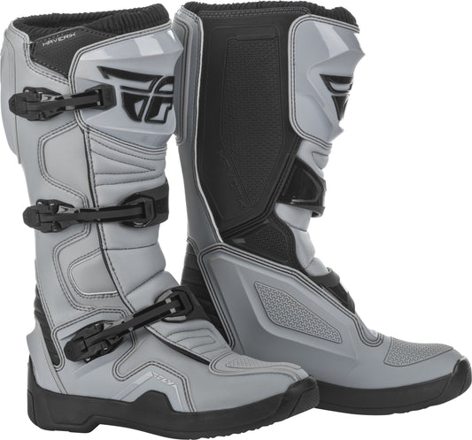 Fly Racing Maverik Boots Grey/Black Sz 10 364-68010