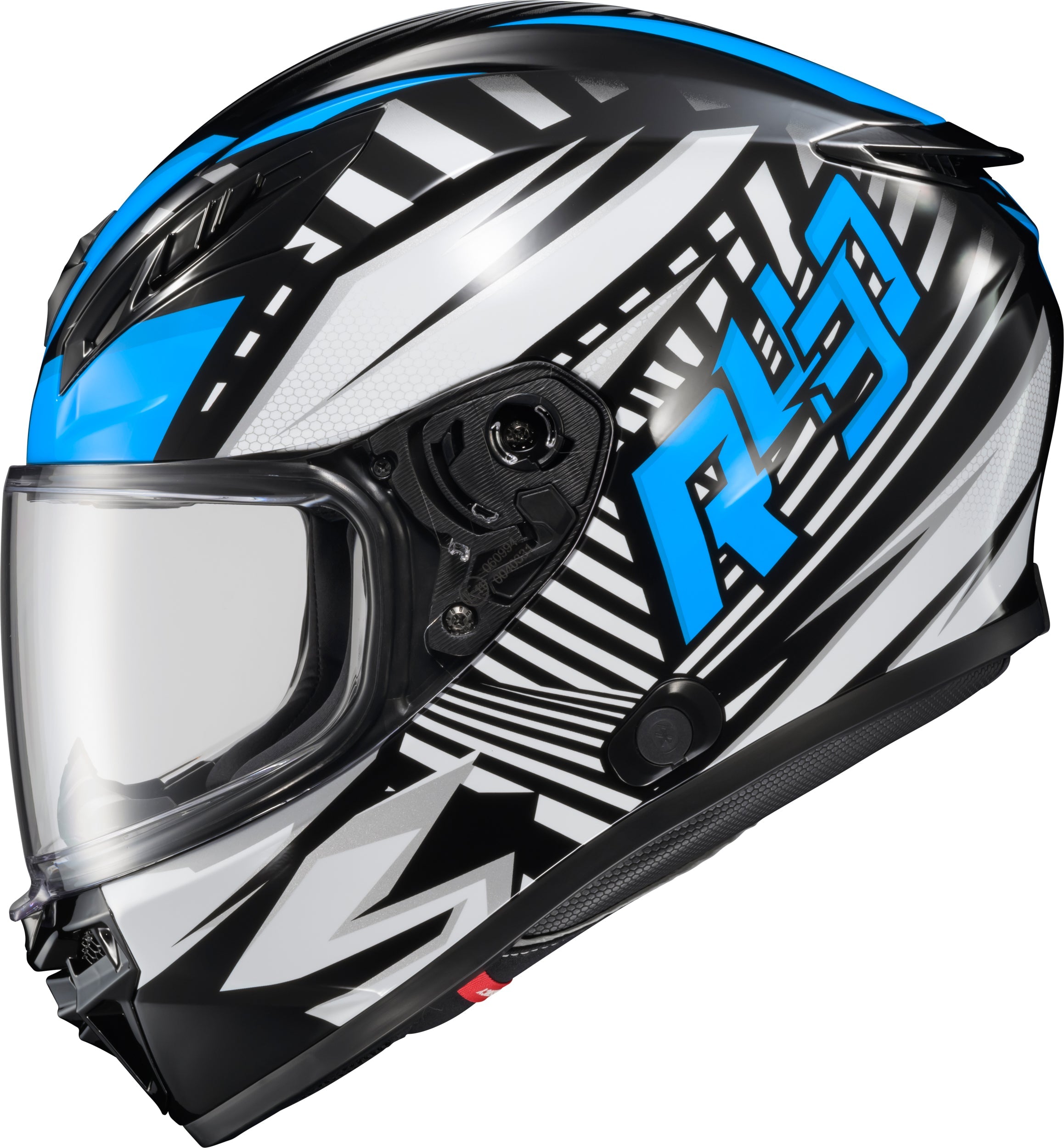 Exo-R430 Full-Face Helmet Head Trip Light Blue Xl