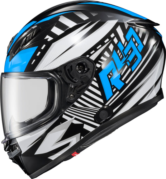 Exo-R430 Full-Face Helmet Head Trip Light Blue Lg