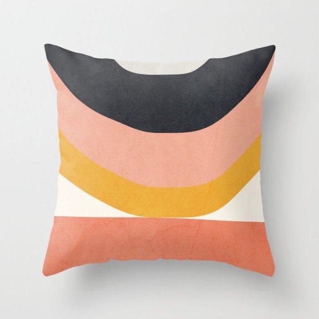 Abstract Line Drawing Cushion Case Modern Abstract Painting Pillow Case Beautiful Art Cushion Covers Art Sofa Pillows Case Livingroom Decorative Pillow 45x45CM