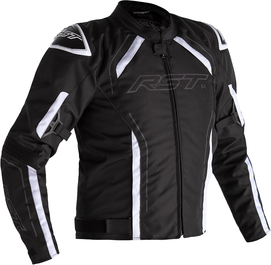 RST S1 Ce Jacket Black/Black/White Textile Lg 556-2559344